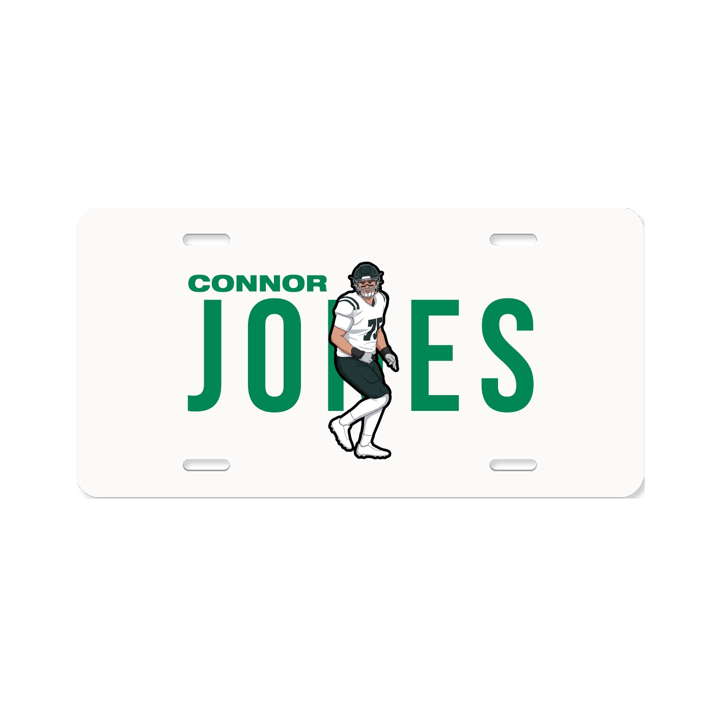 License Plate — Player Name in Classic