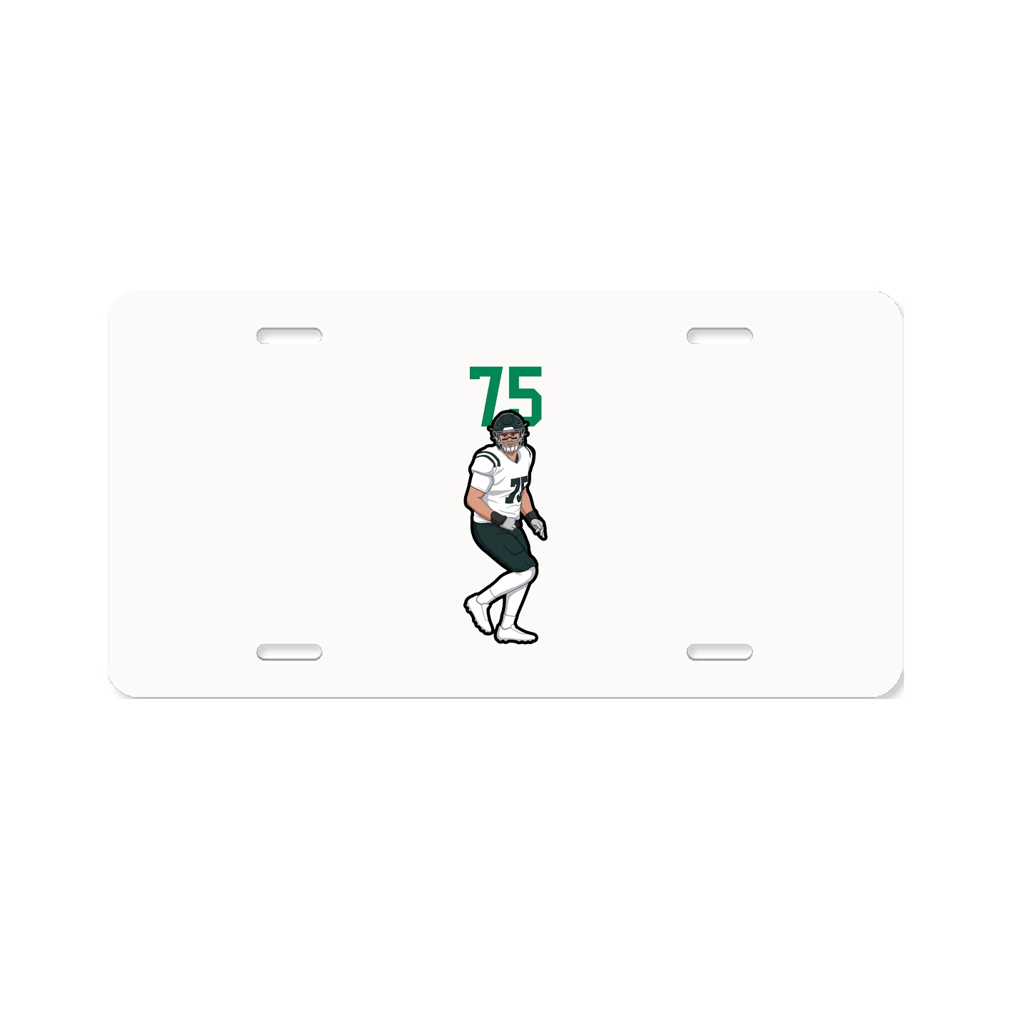 License Plate — Number Top in Classic