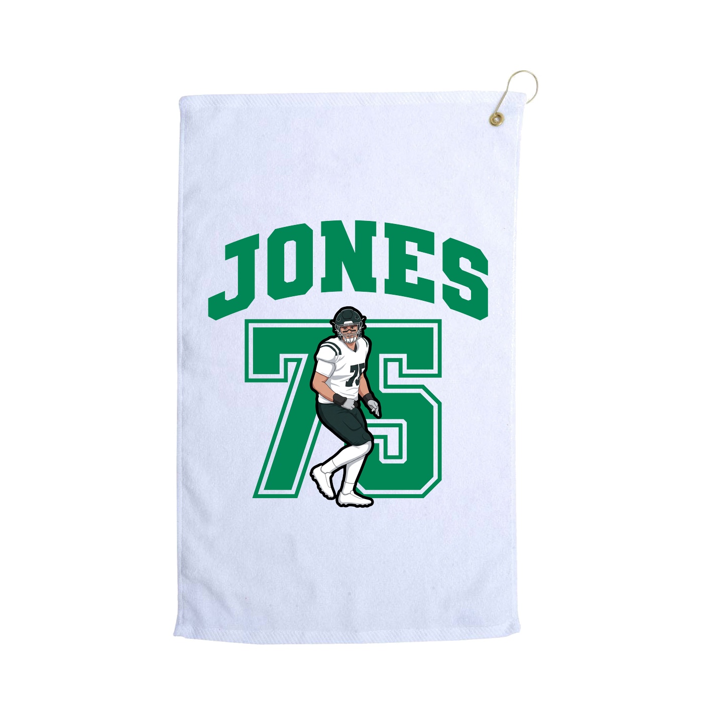 Golf Towel — Number in White