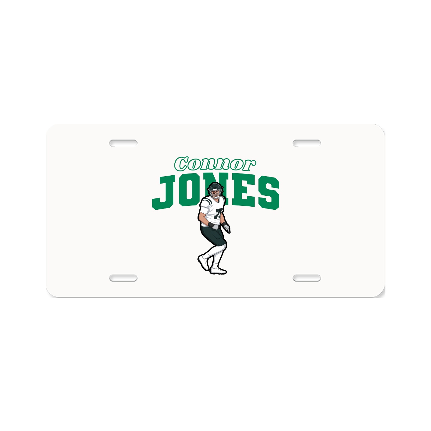 License Plate — Name Arch in Classic