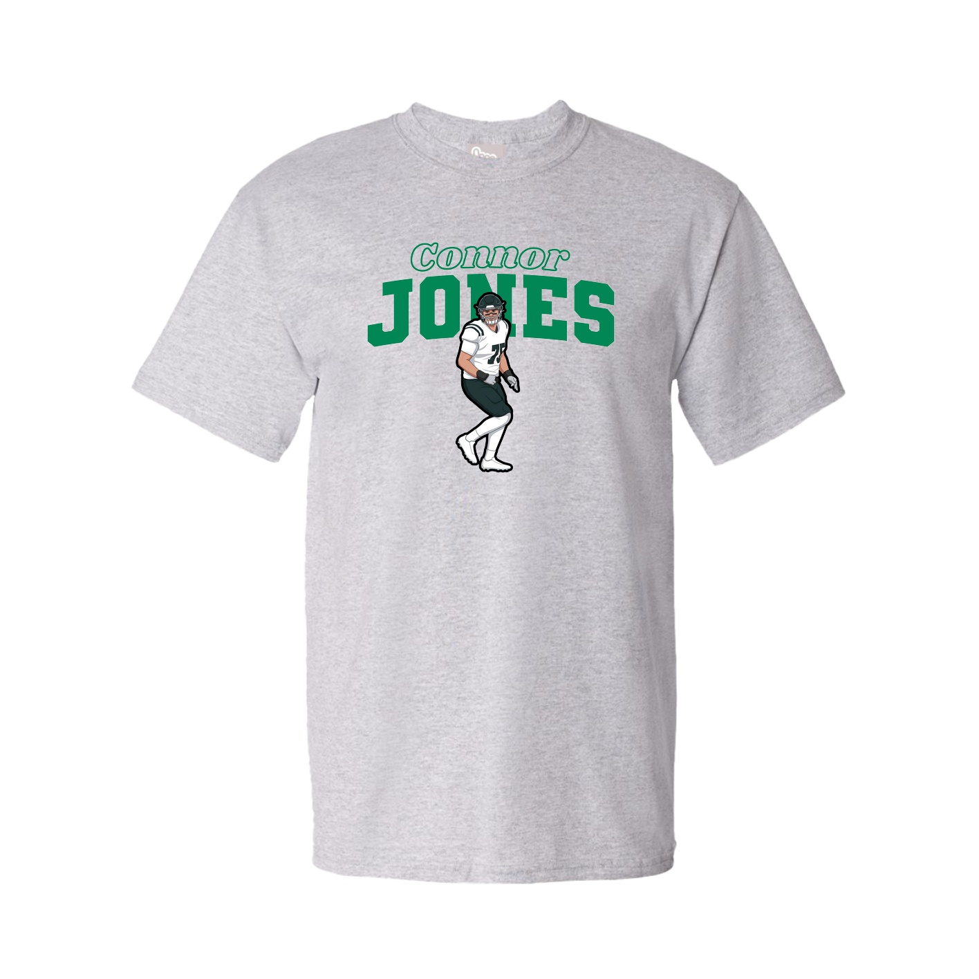 Youth Tee — Name Arch in Grey
