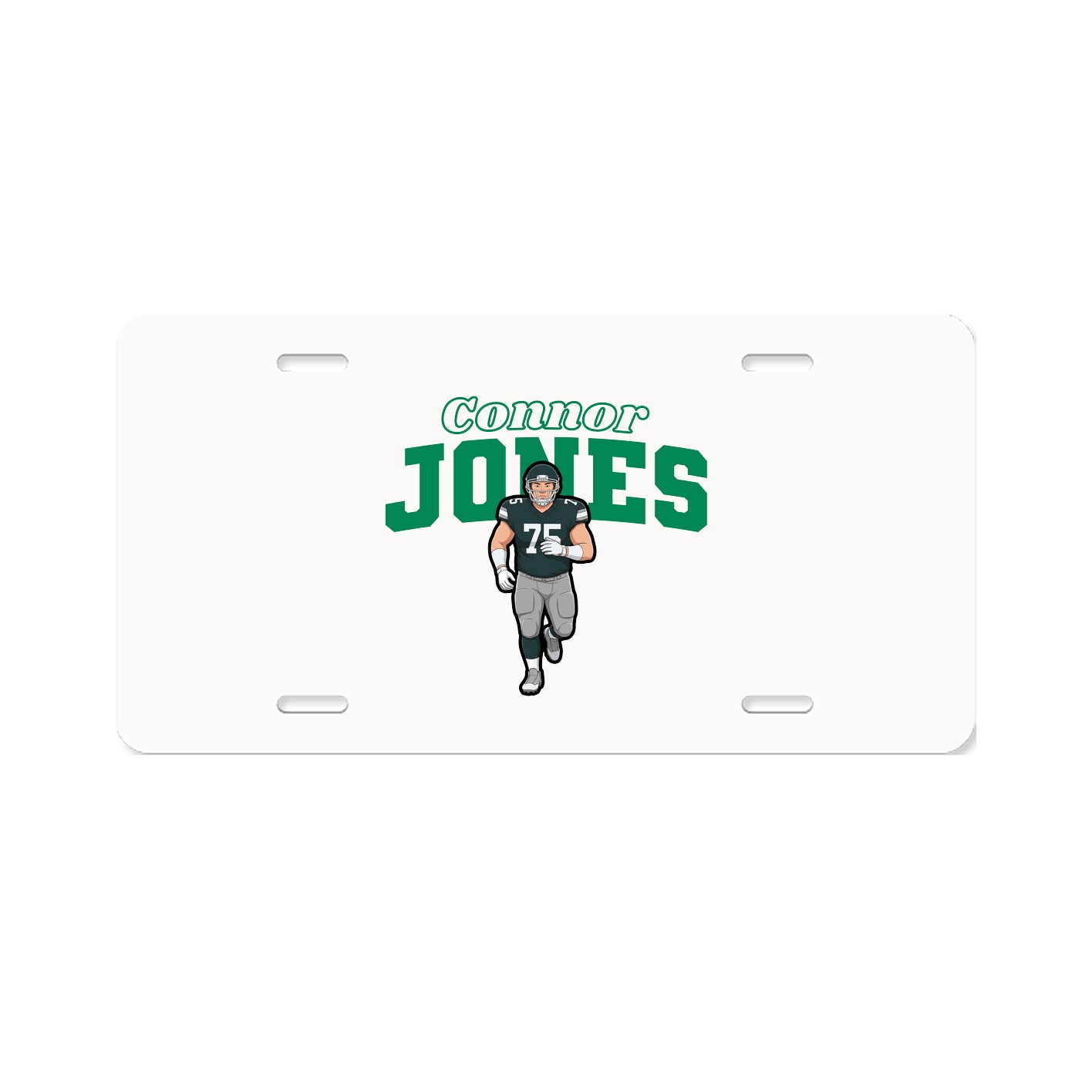 License Plate — Name Arch in Classic