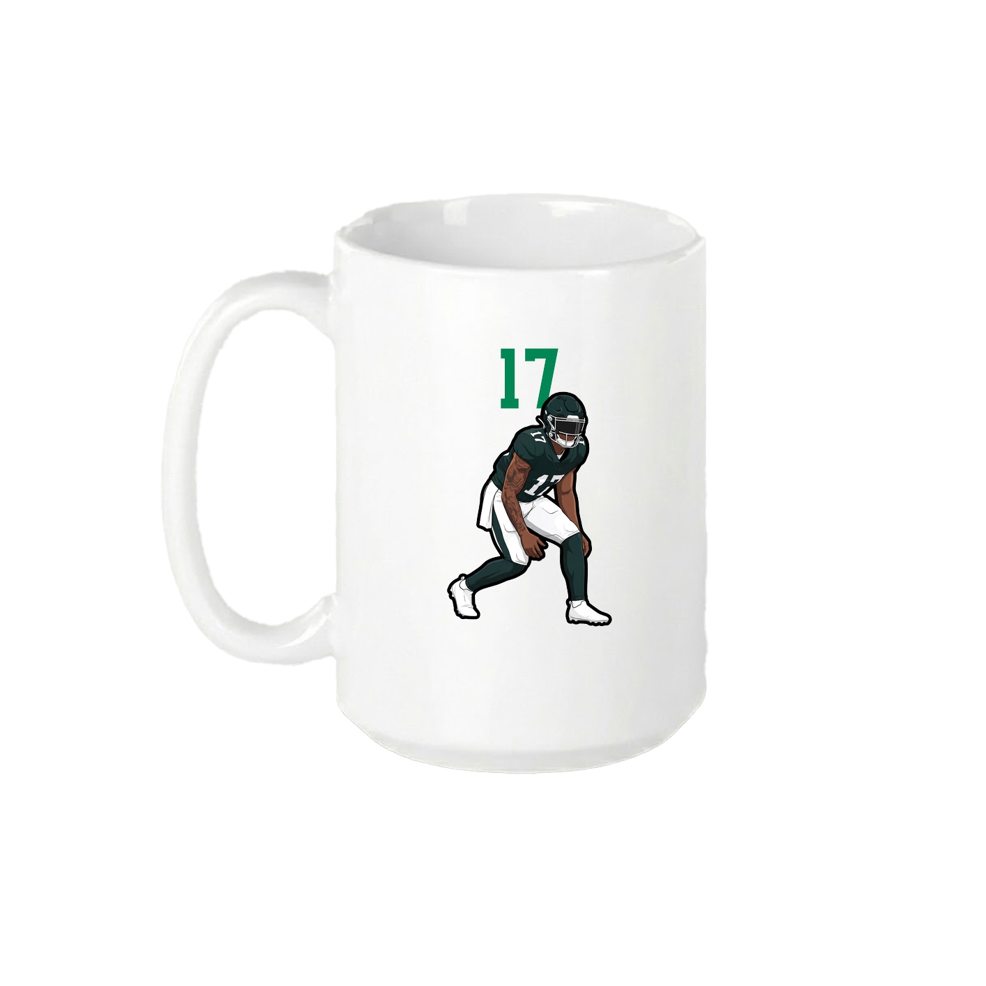 15oz Coffee Mug — Number Top in White