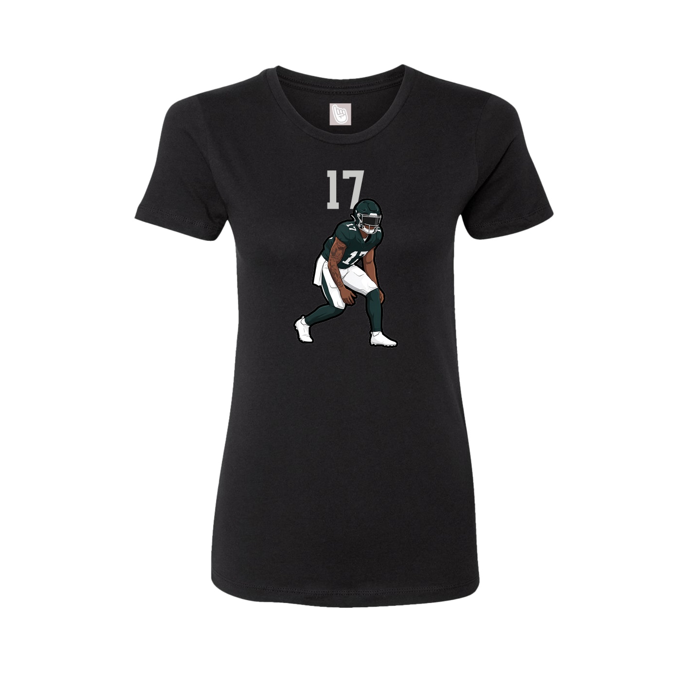 Womens Tee — Number Top in Black