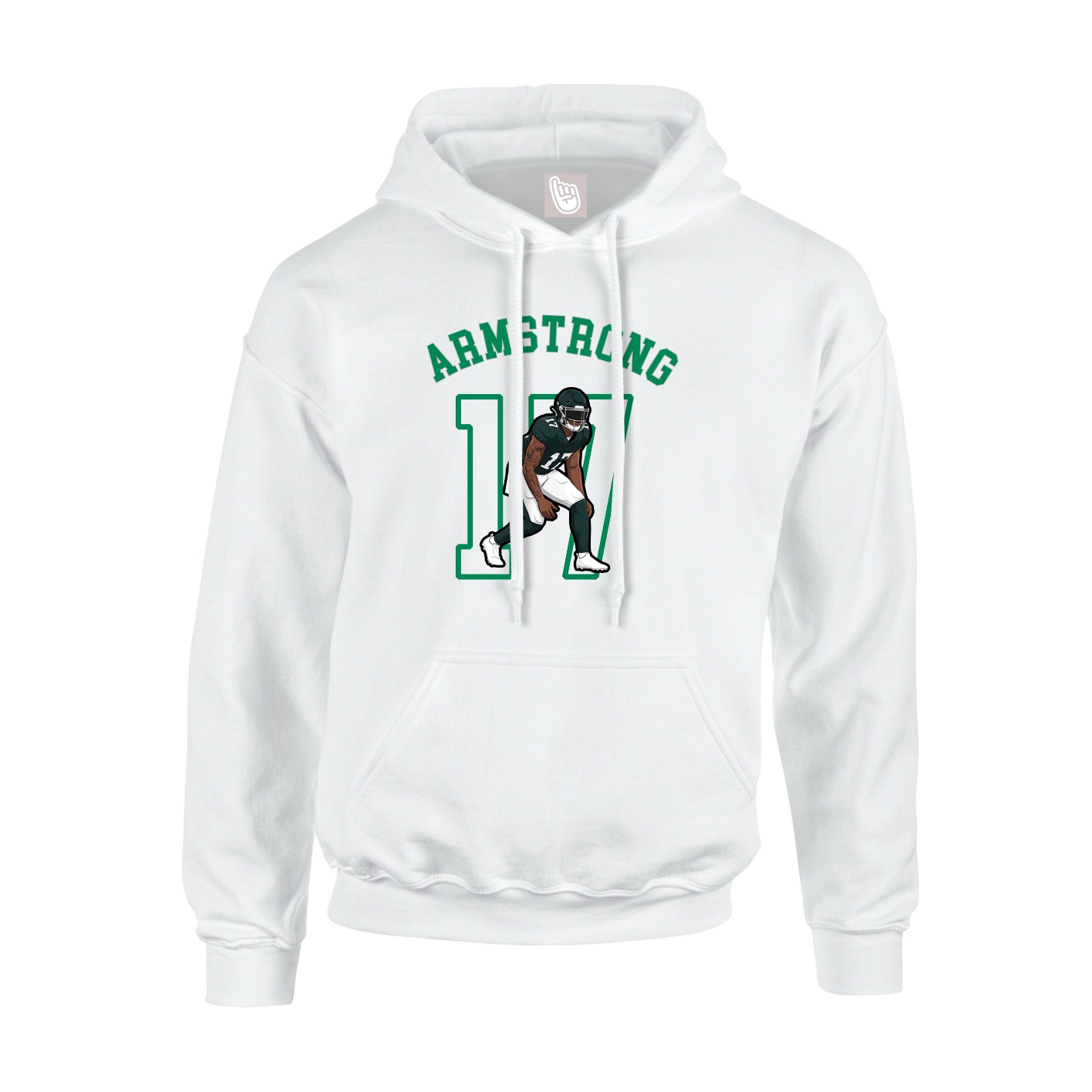 Youth Hoodie — Shirsey Arch in White