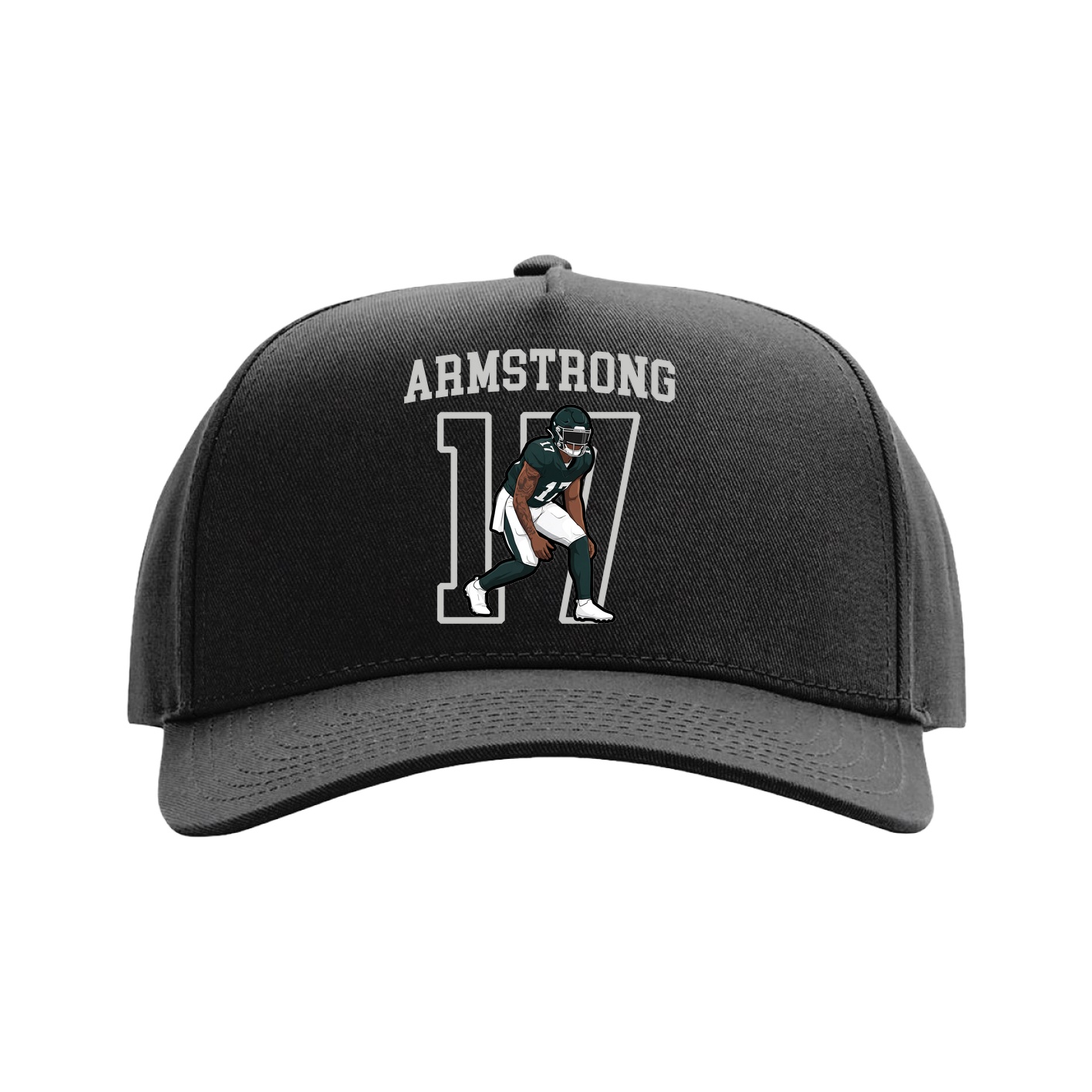 Full Fabric Five-Panel Champ Cap — Shirsey in Black