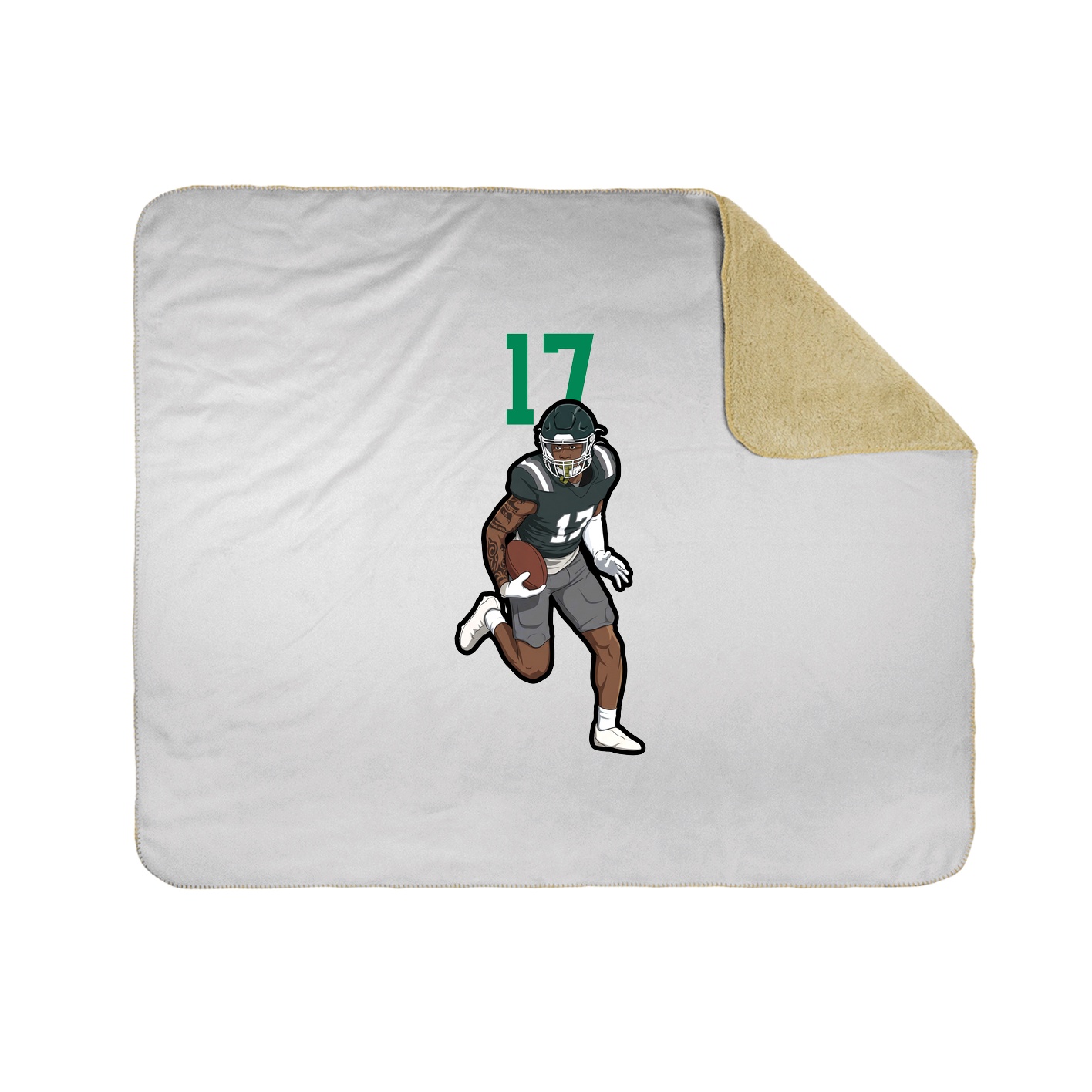 Throw Blanket — Number Top in White