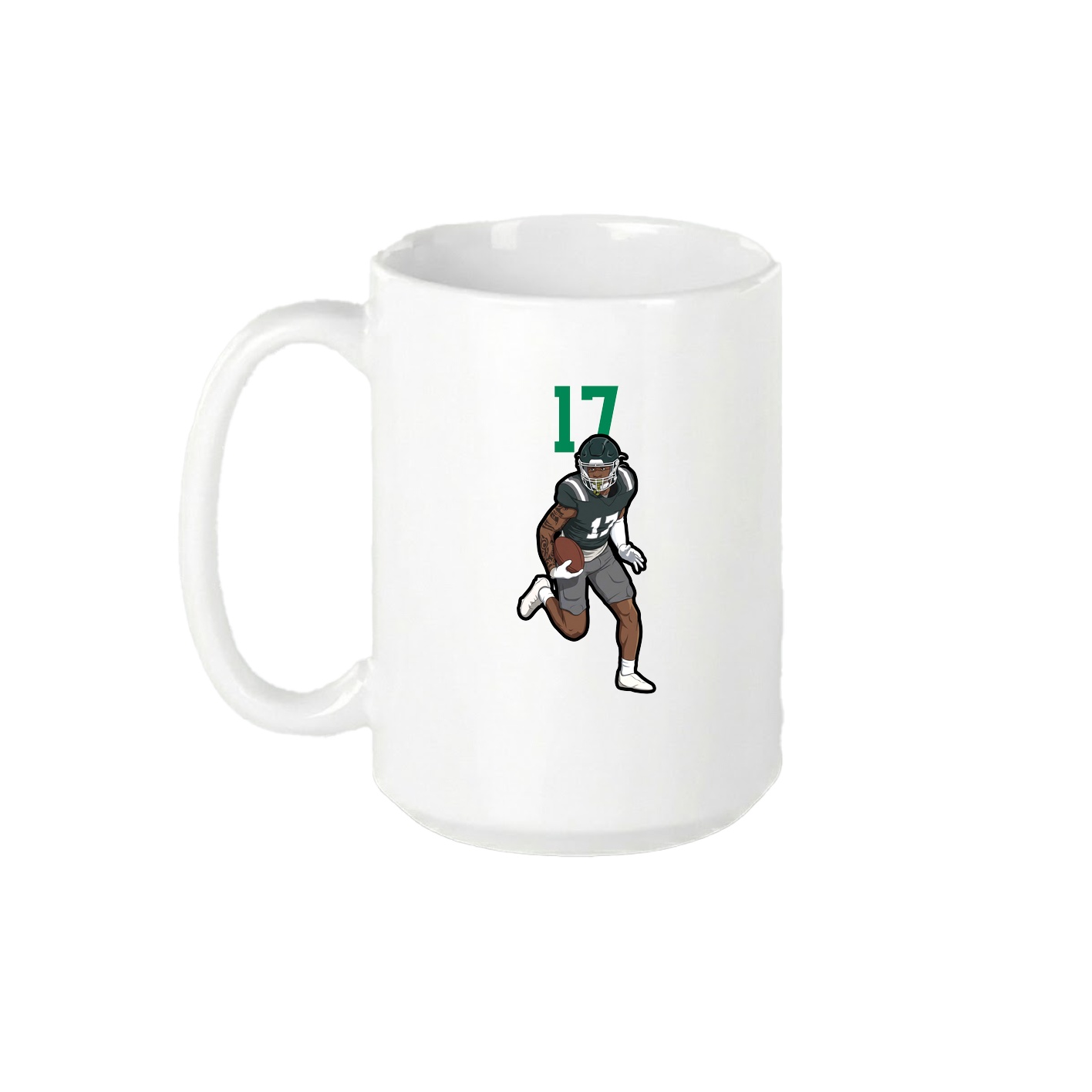 15oz Coffee Mug — Number Top in White