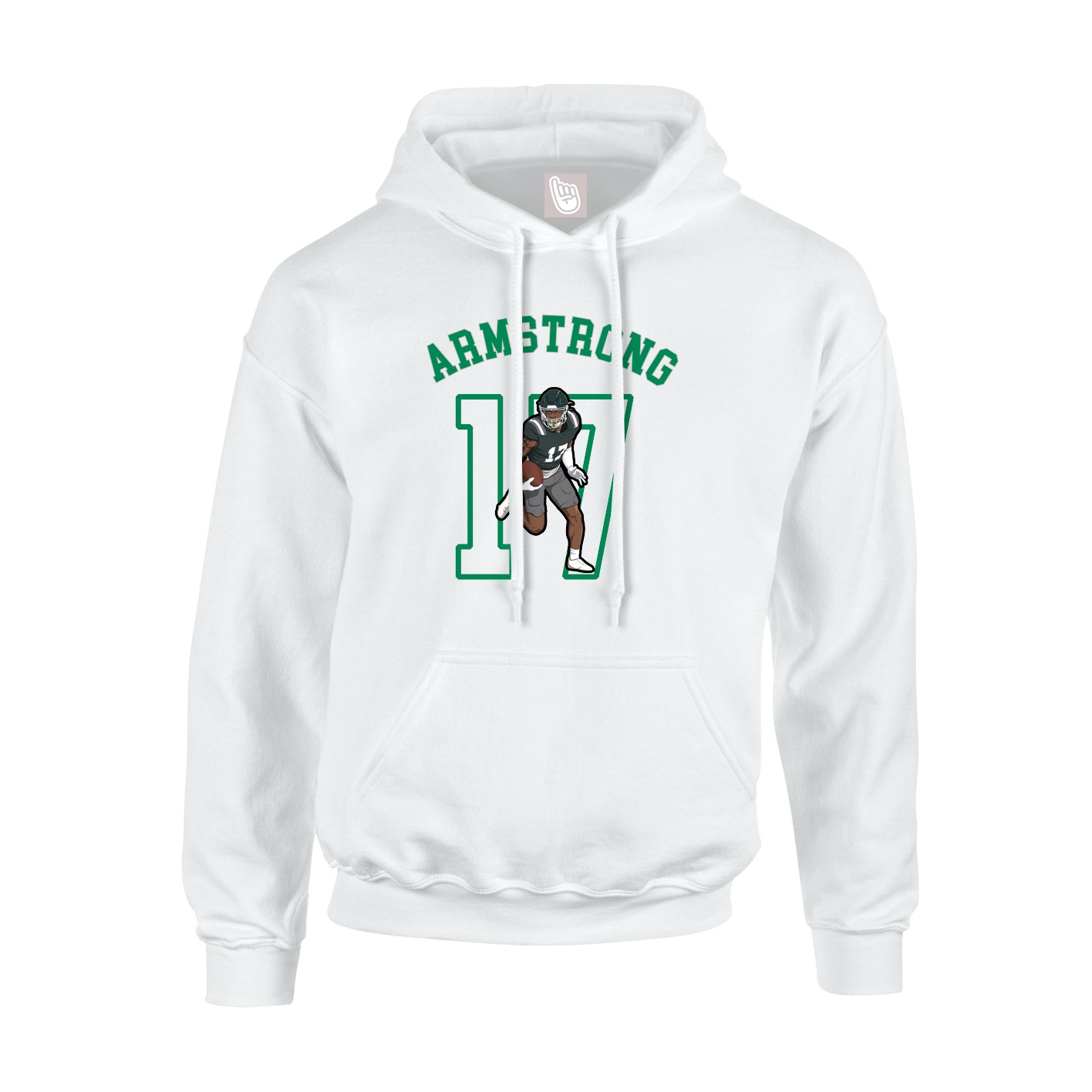Hoodie — Shirsey Arch in White