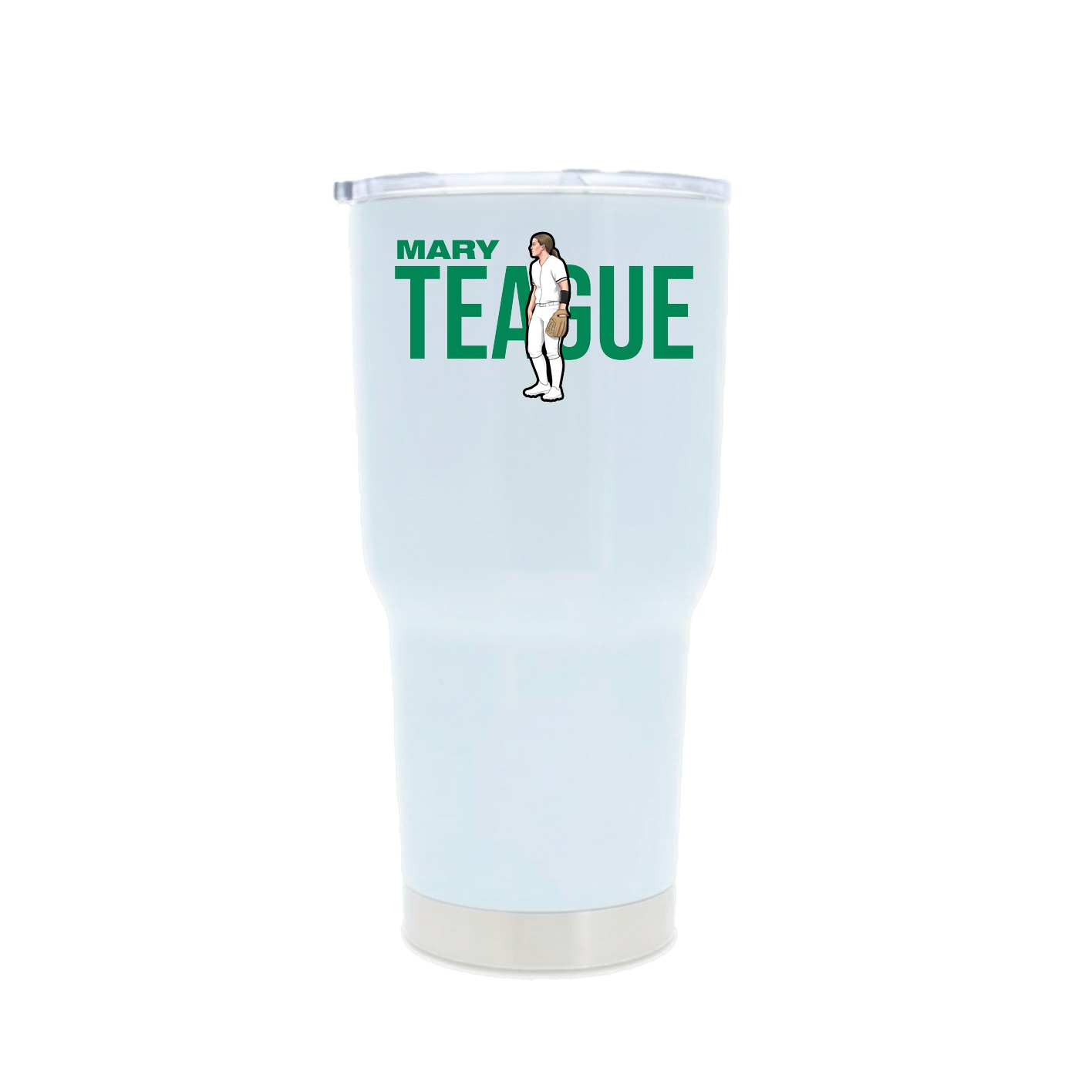 30oz Stainless Steel Tumbler — Player Name in White
