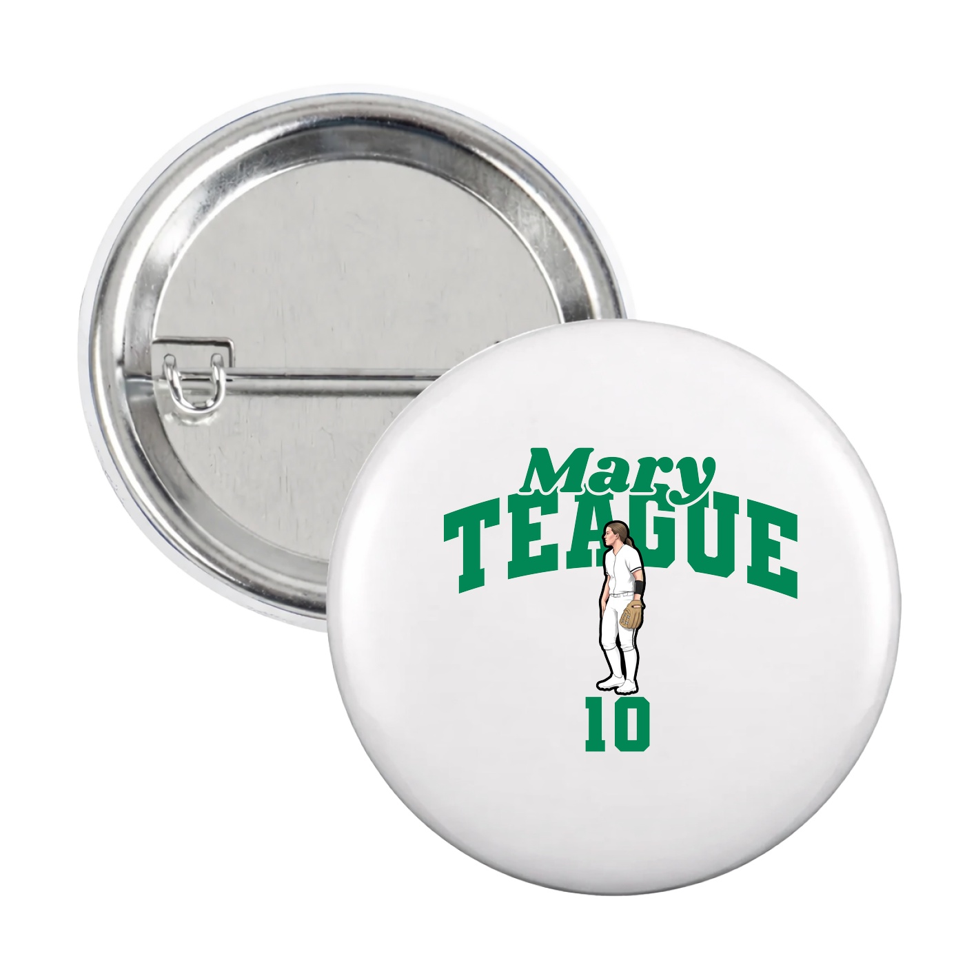 Game Day Button — Signature Arch in White