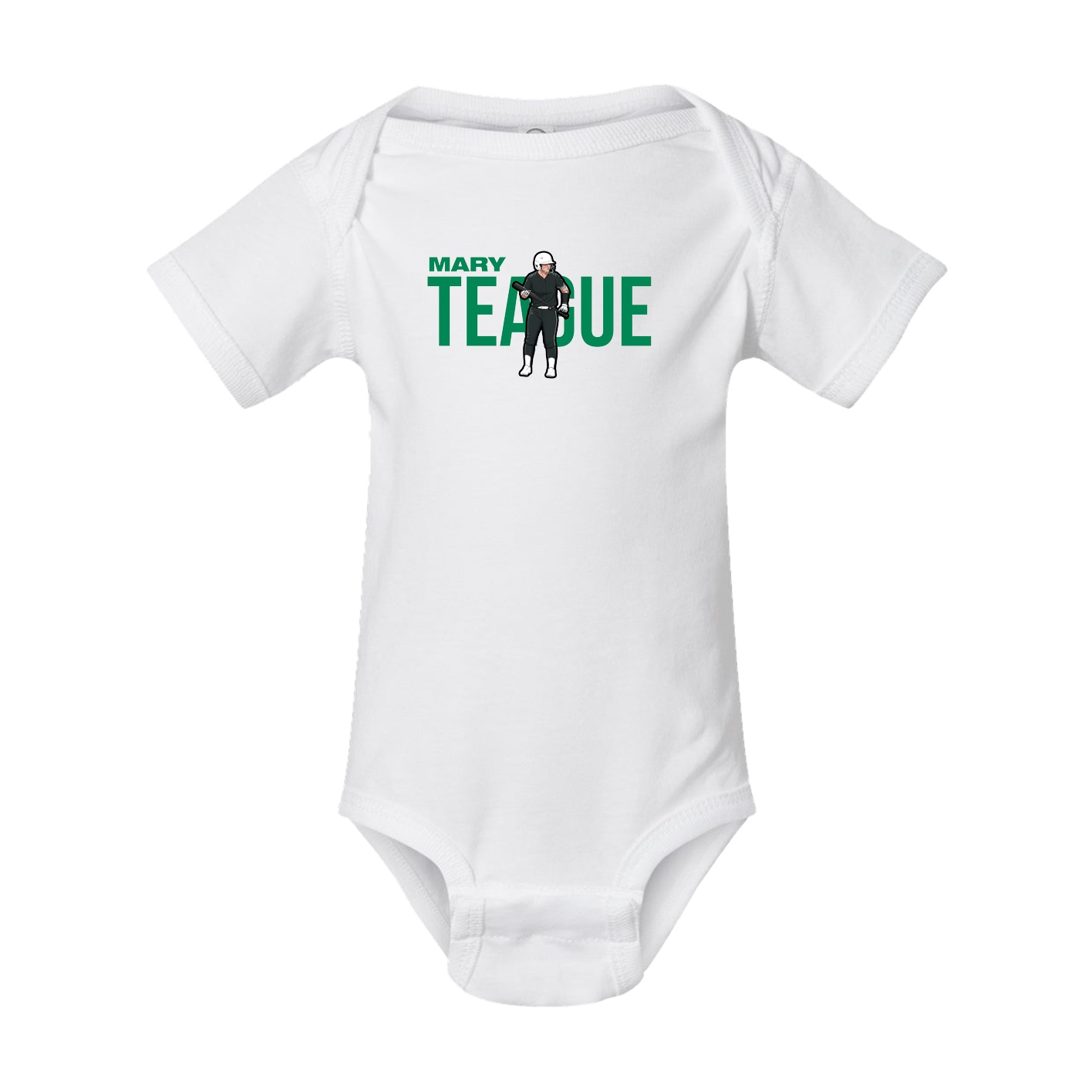 Baby Onesie — Player Name in White