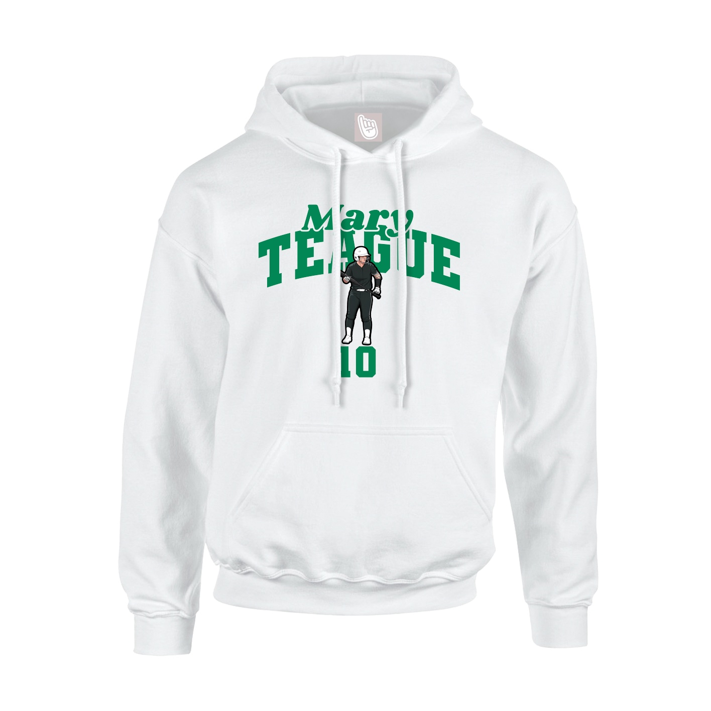 Hoodie — Signature Arch in White