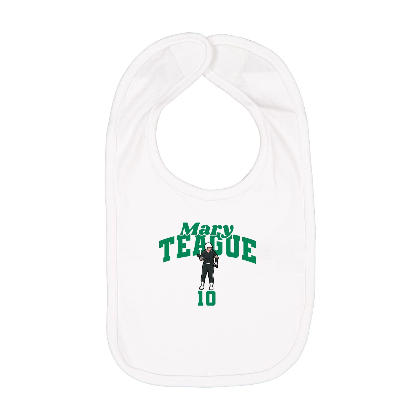 Infant Bib — Signature Arch in White