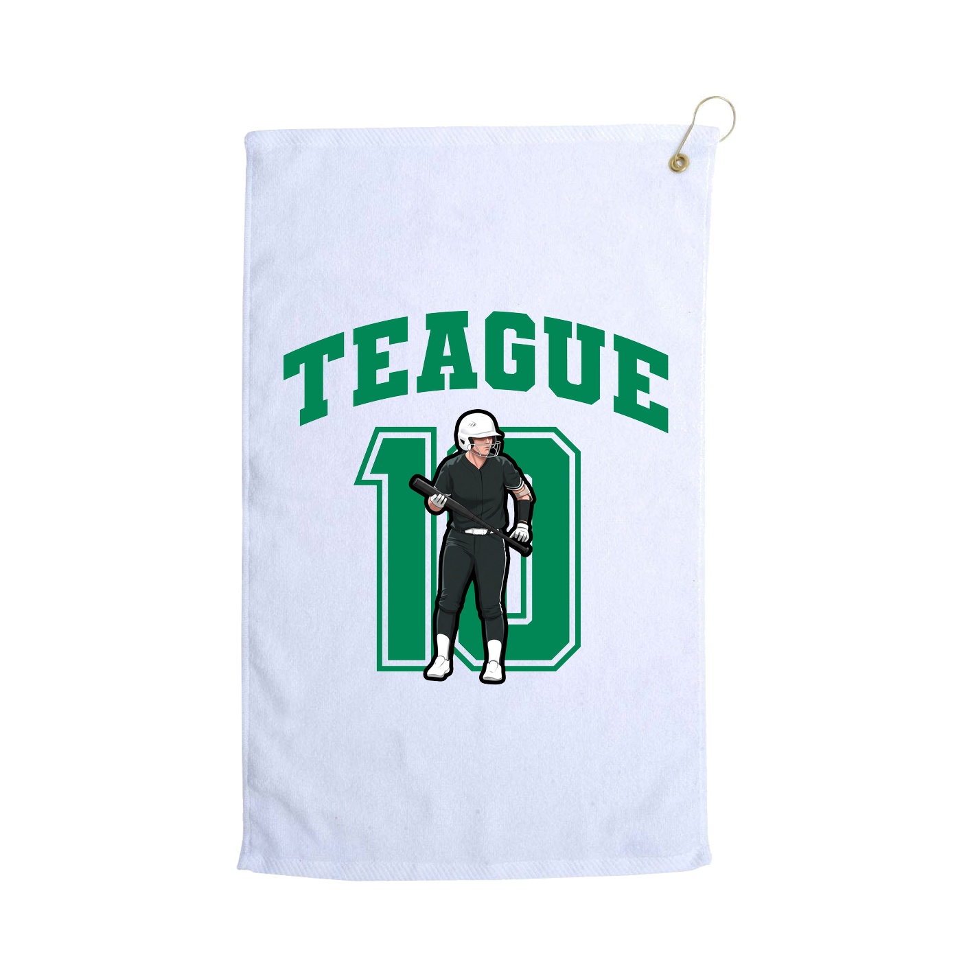 Golf Towel — Number in White