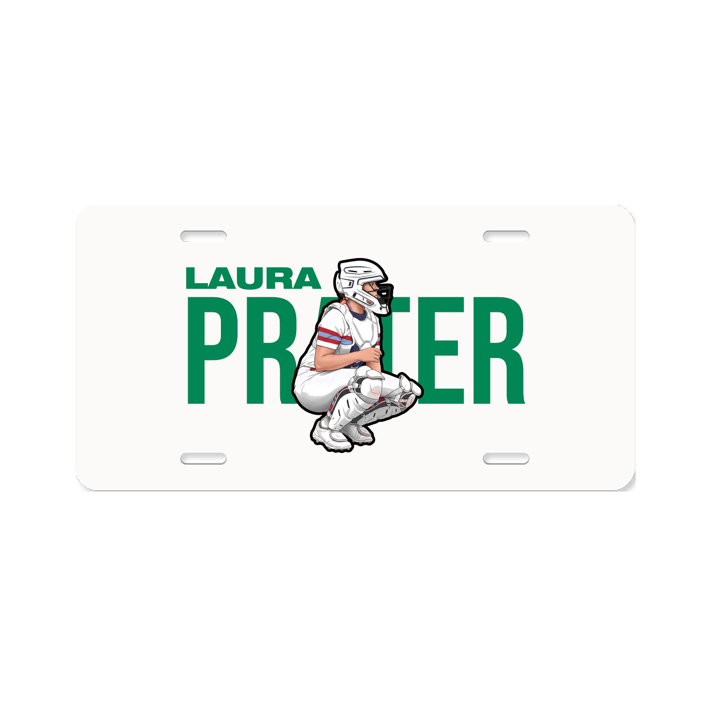 License Plate — Player Name in Classic