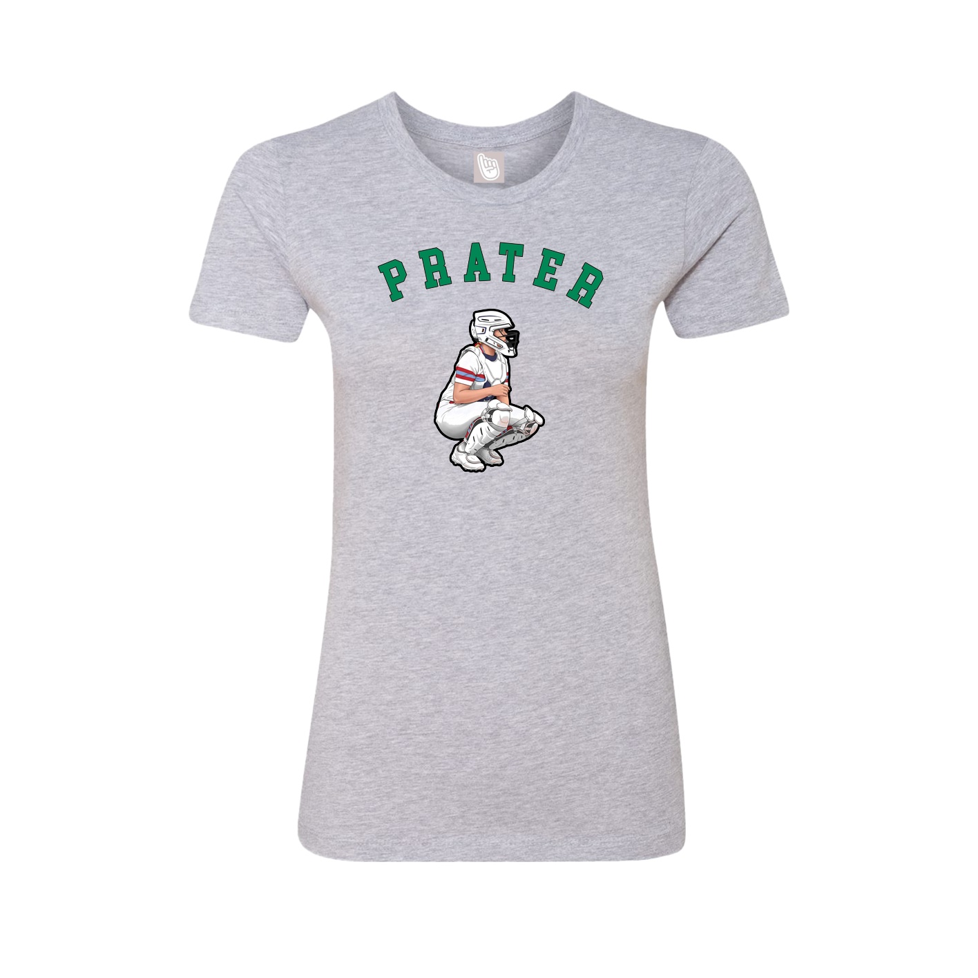 Fitted Women's Tee — Shirsey Arch in Grey