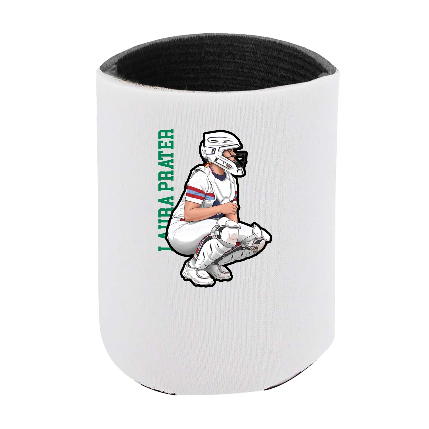 Can Holder — Name Vertical in White