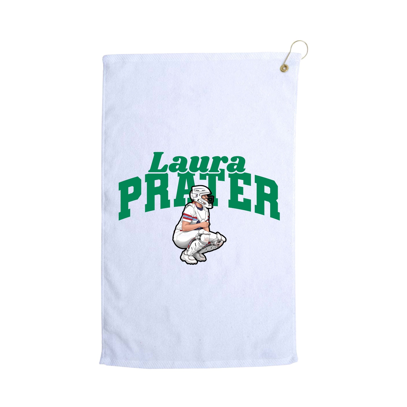 Golf Towel — Signature Arch in White