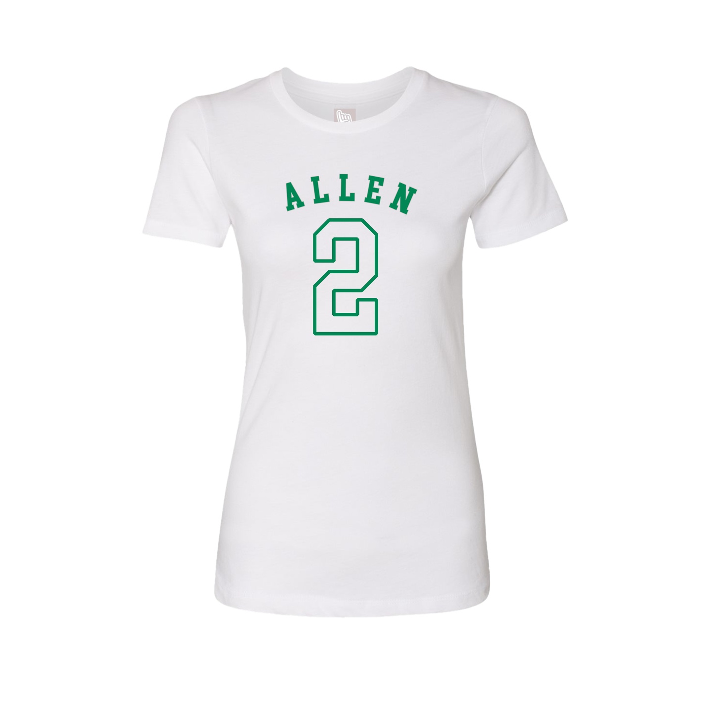 Fitted Women's Tee — Shirsey Arch in White