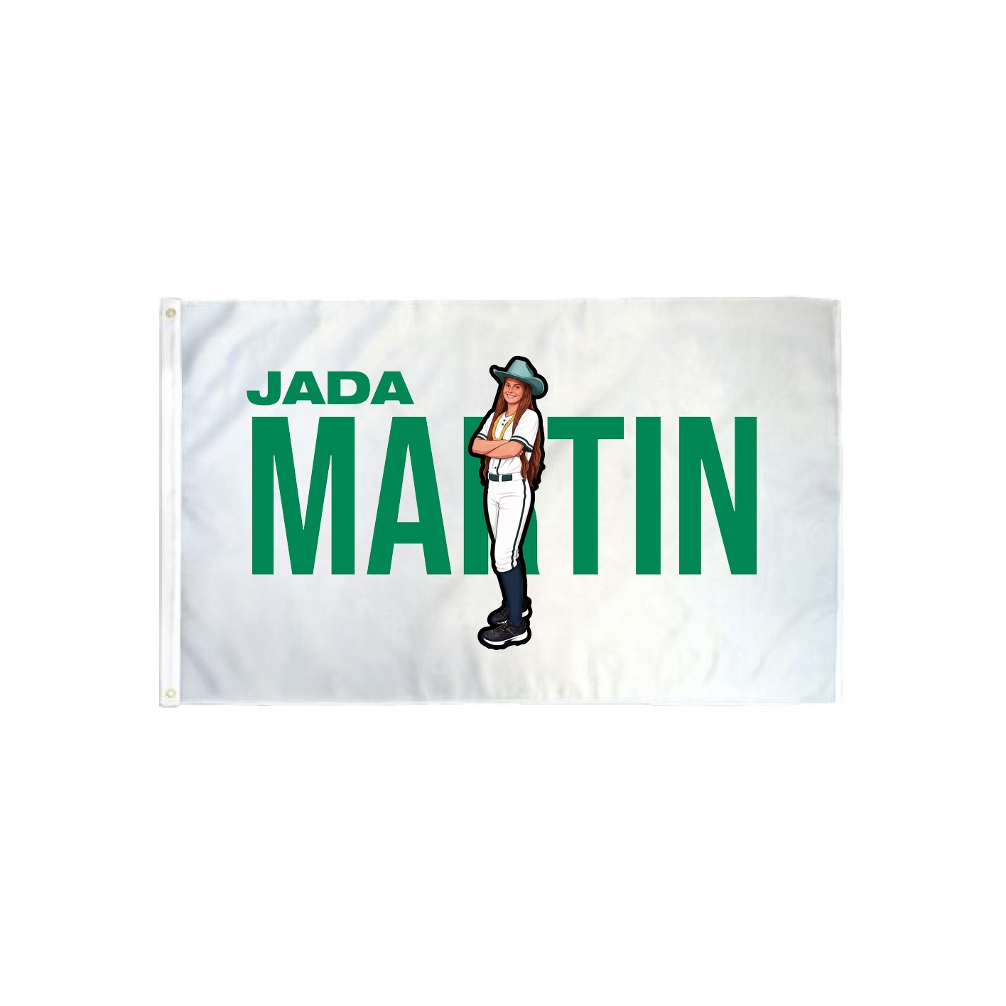 3x5 Flag — Player Name in Classic