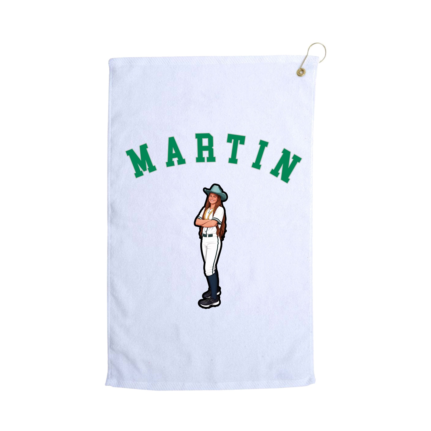 Golf Towel — Shirsey Arch in White