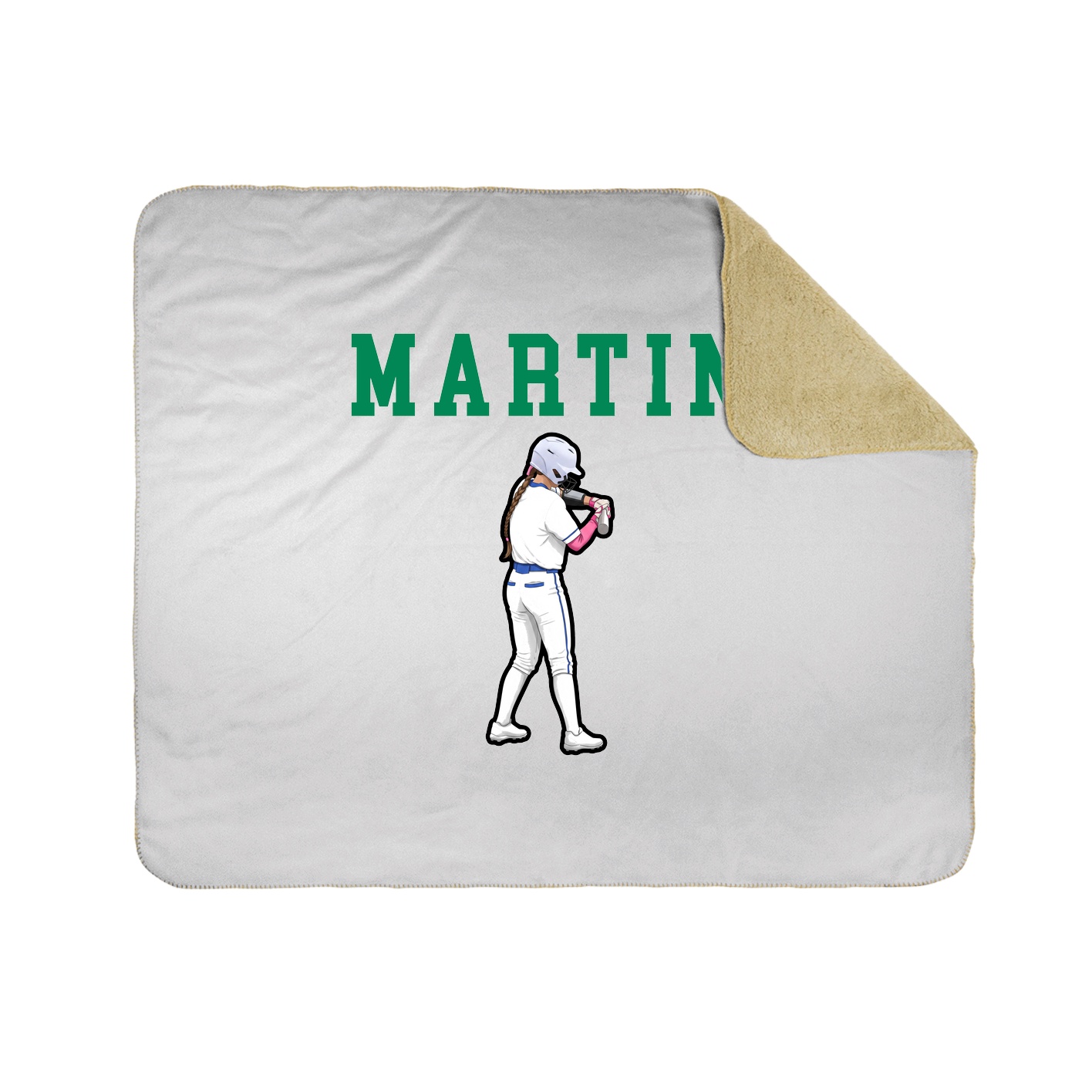 Throw Blanket — Shirsey in White