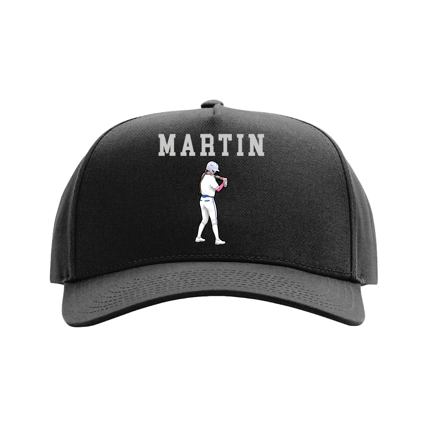 Full Fabric Five-Panel Champ Cap — Shirsey in Black