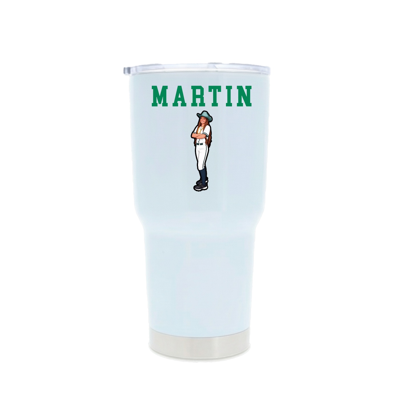 30oz Stainless Steel Tumbler — Shirsey in White