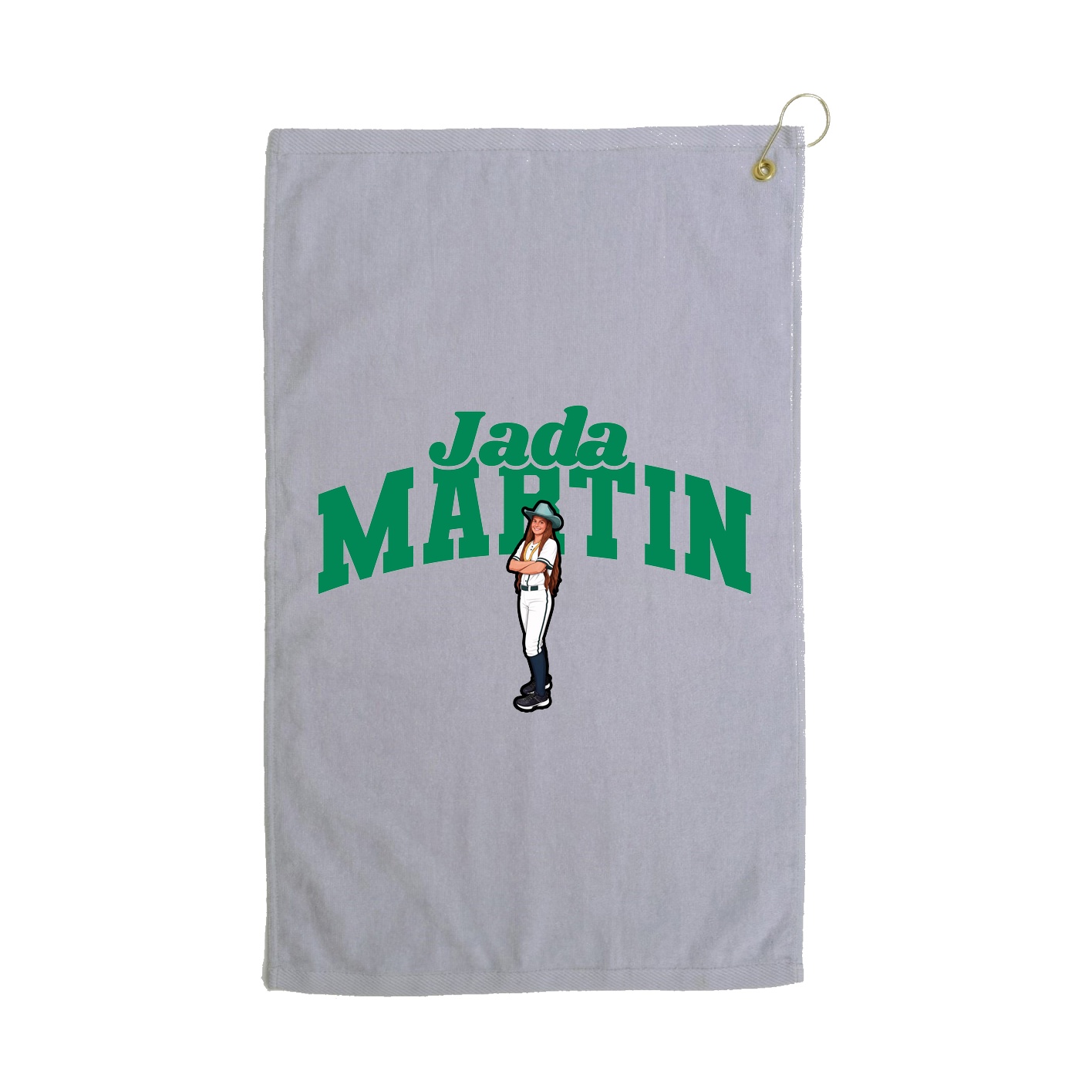 Golf Towel — Signature Arch in Grey