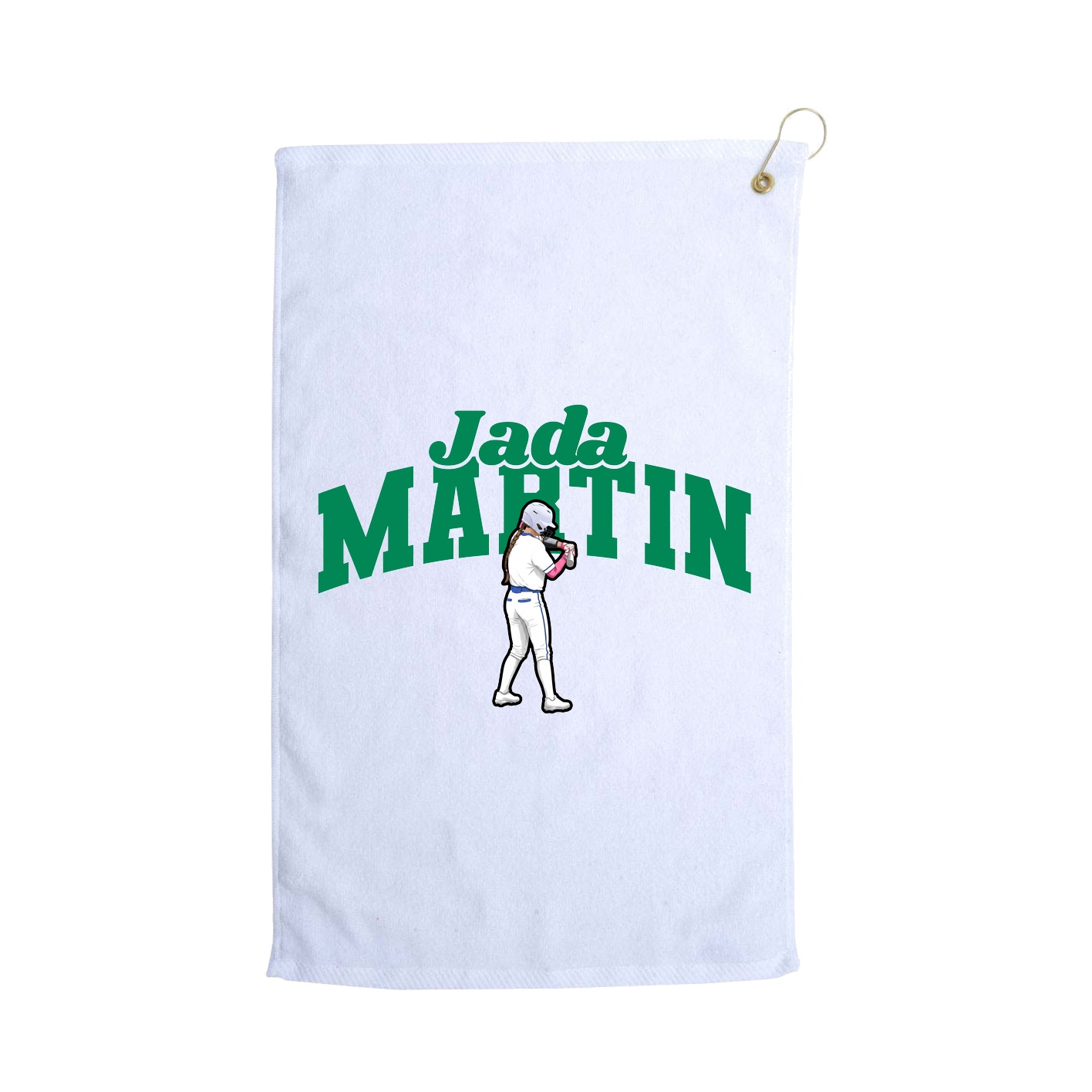 Golf Towel — Signature Arch in White