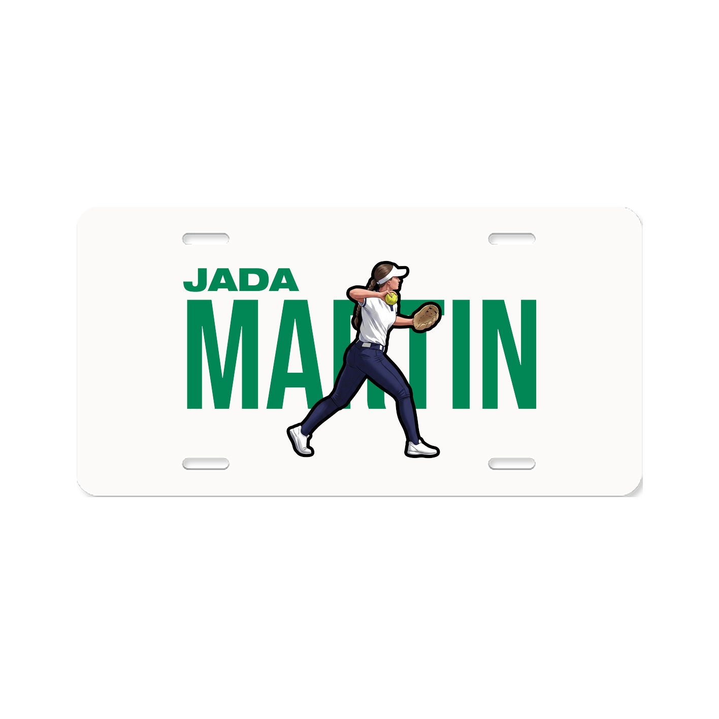 License Plate — Player Name in Classic