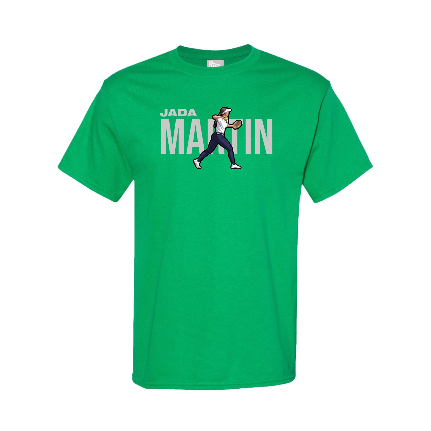 Youth Tee — Player Name in Green