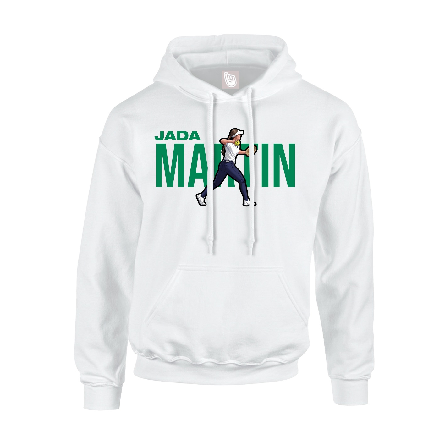Hoodie — Player Name in White