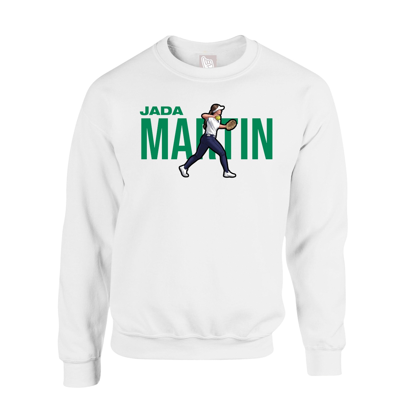 Fleece Crew — Player Name in White