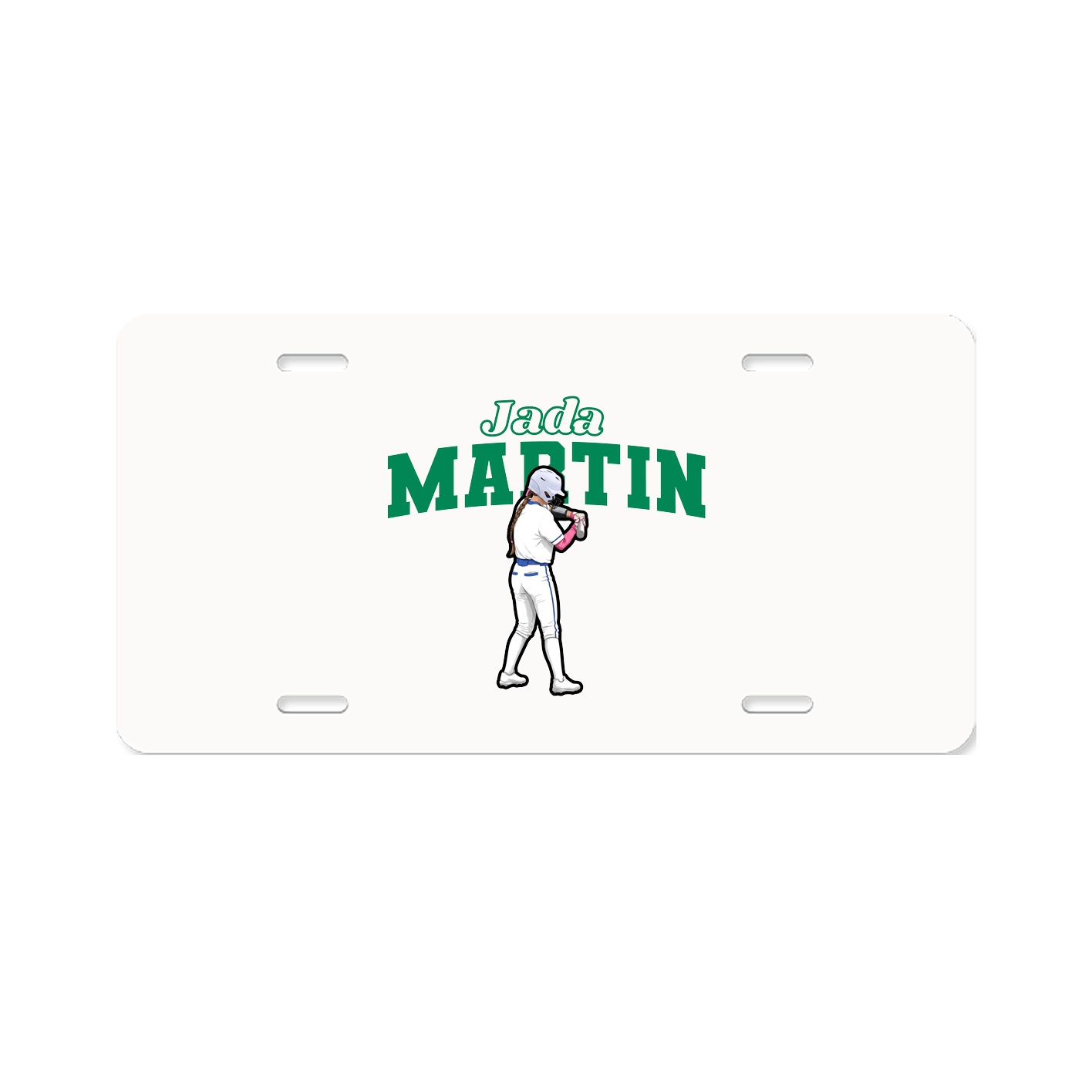 License Plate — Name Arch in Classic
