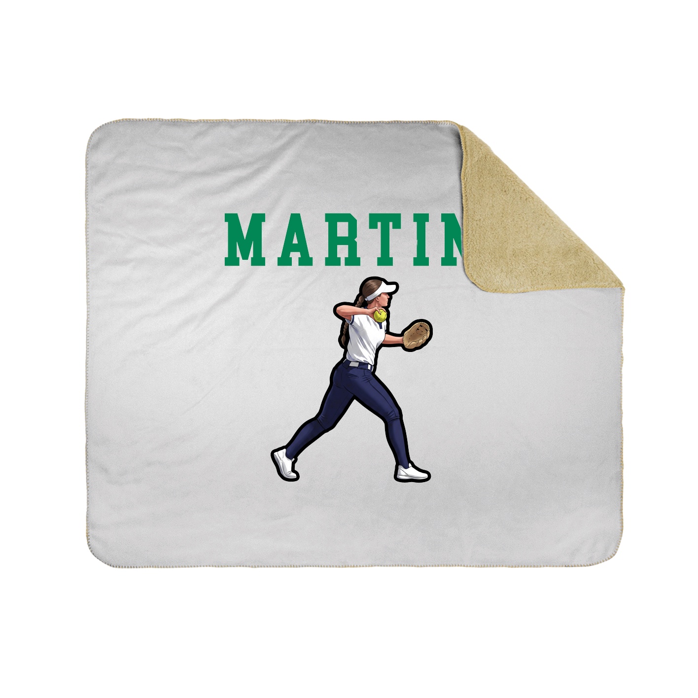 Throw Blanket — Shirsey in White