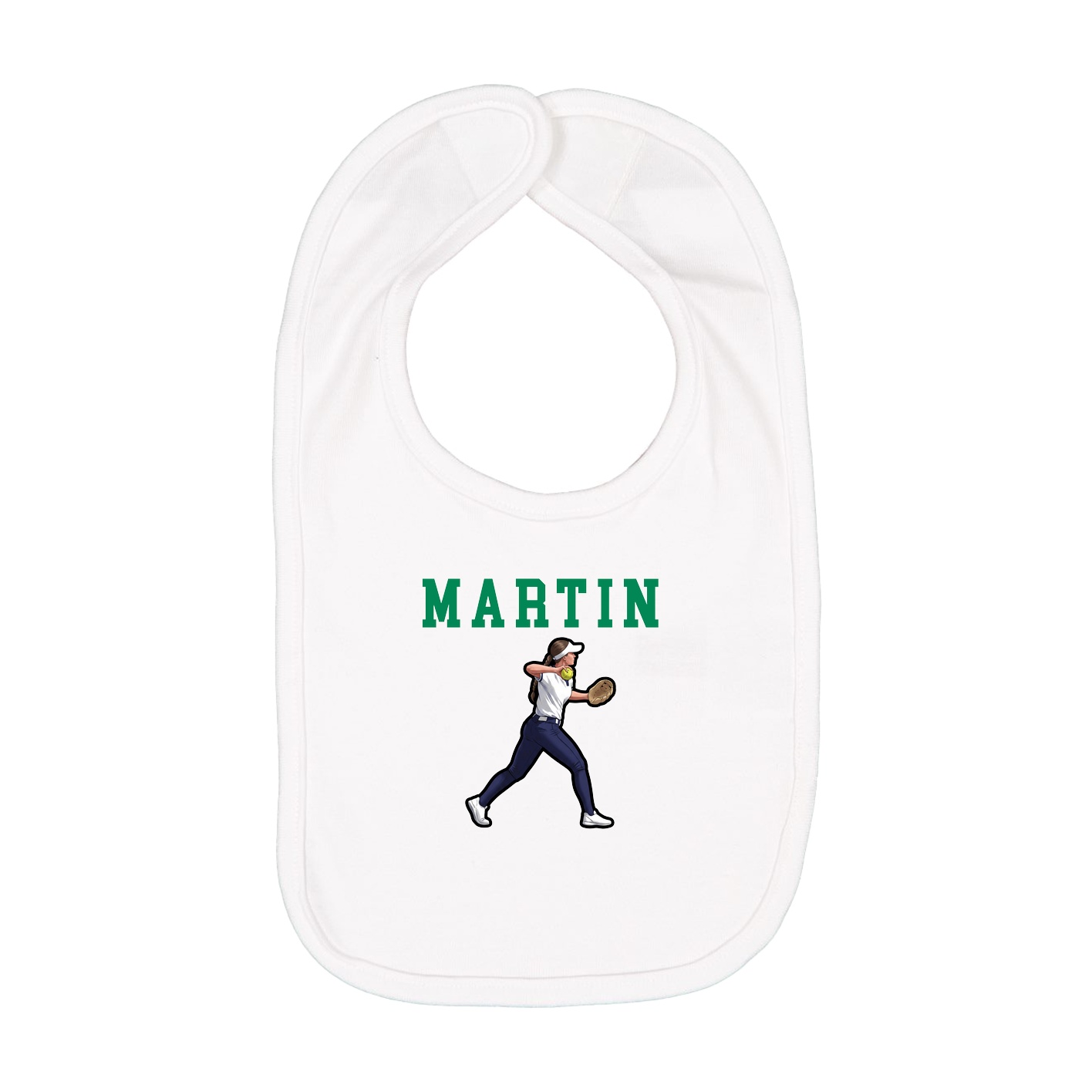 Infant Bib — Shirsey in White
