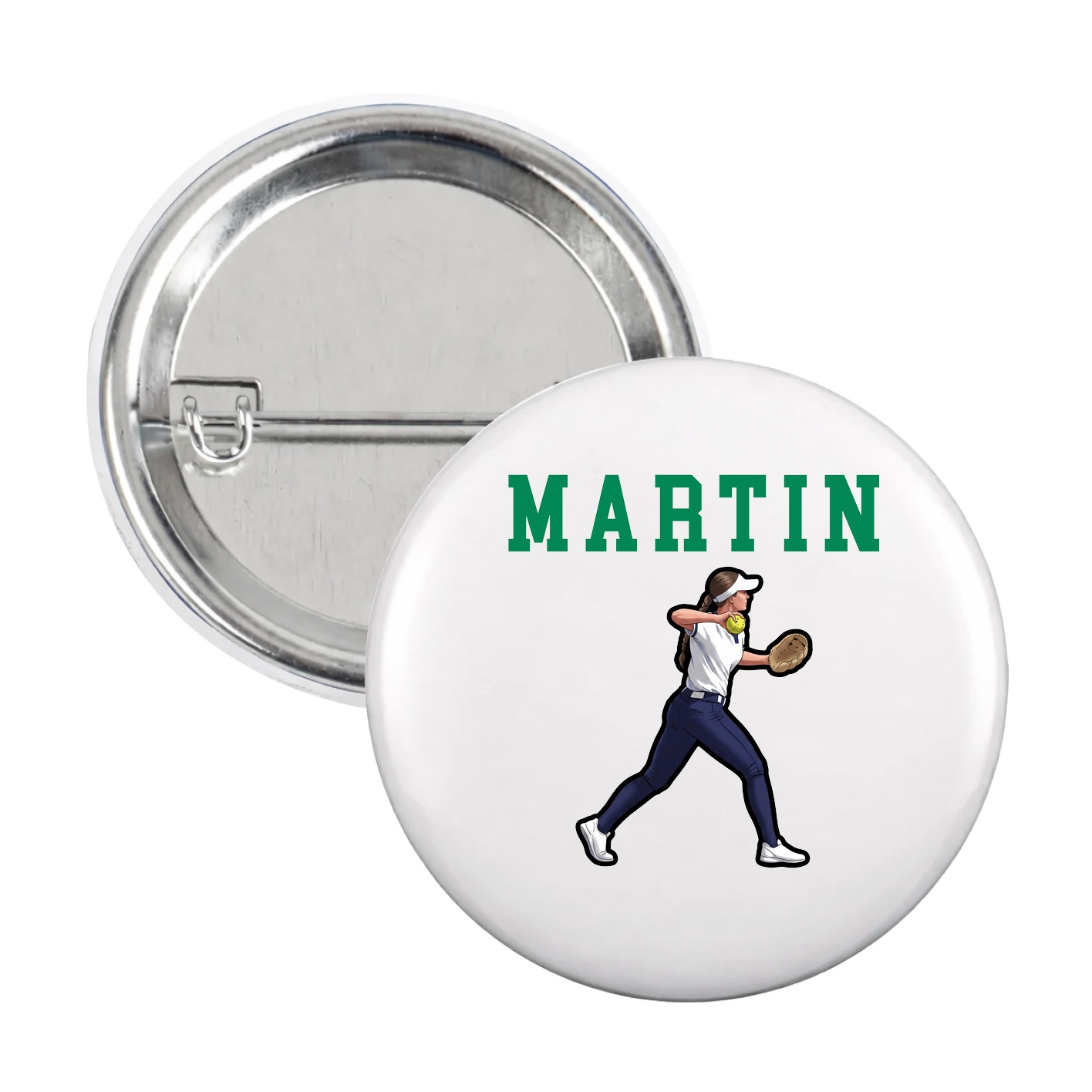 Game Day Button — Shirsey in White