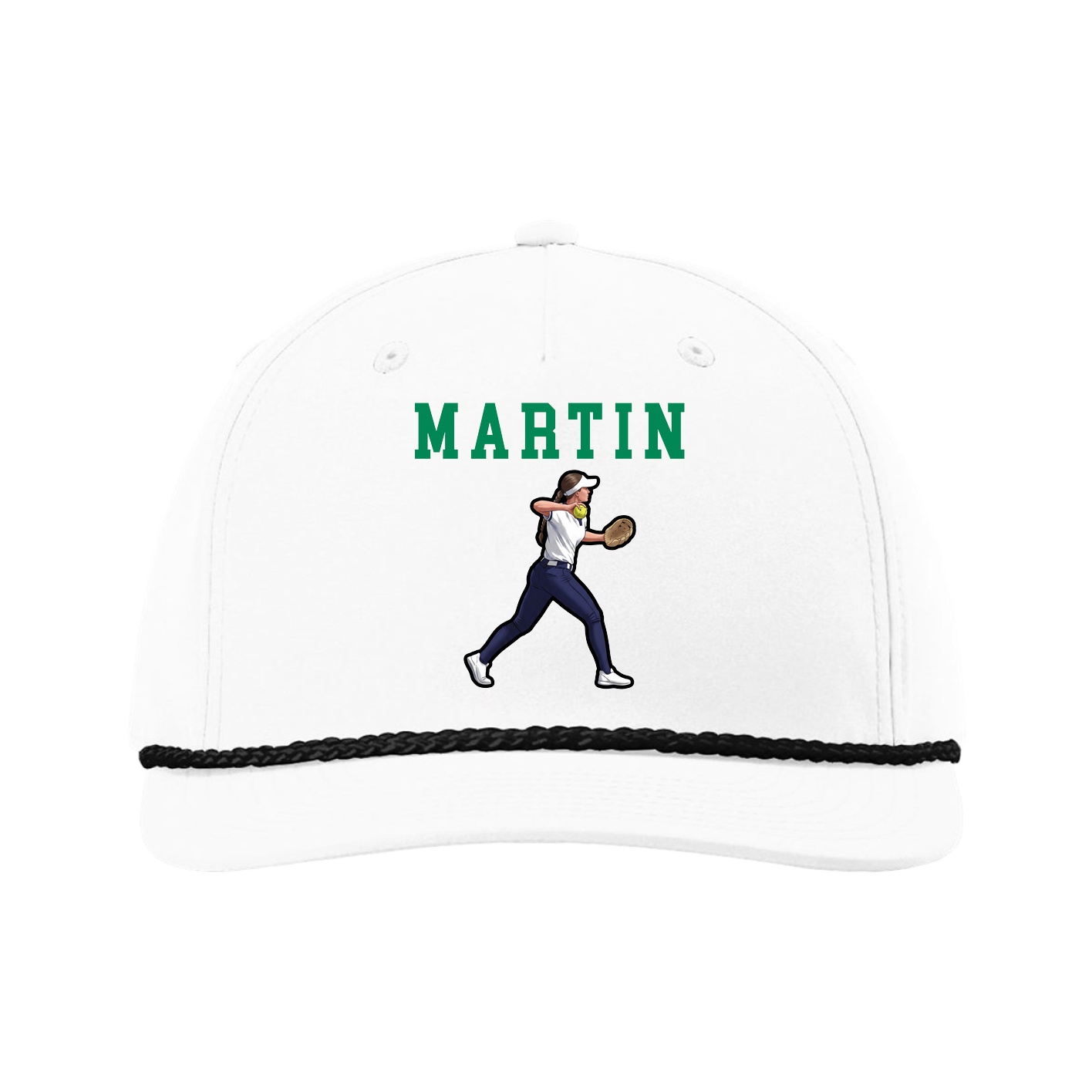 Five-Panel Classic Rope Cap — Shirsey in White