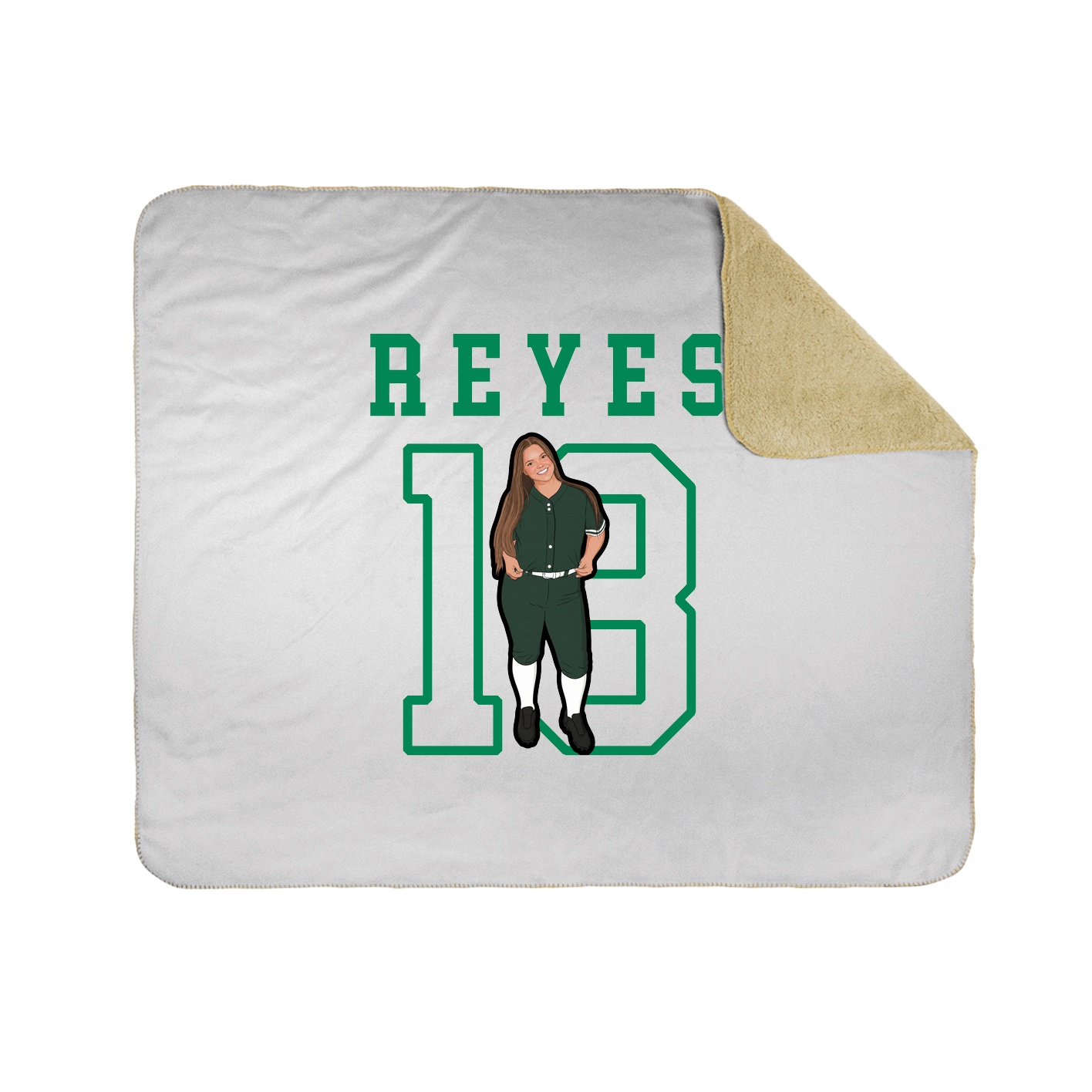 Throw Blanket — Shirsey in White