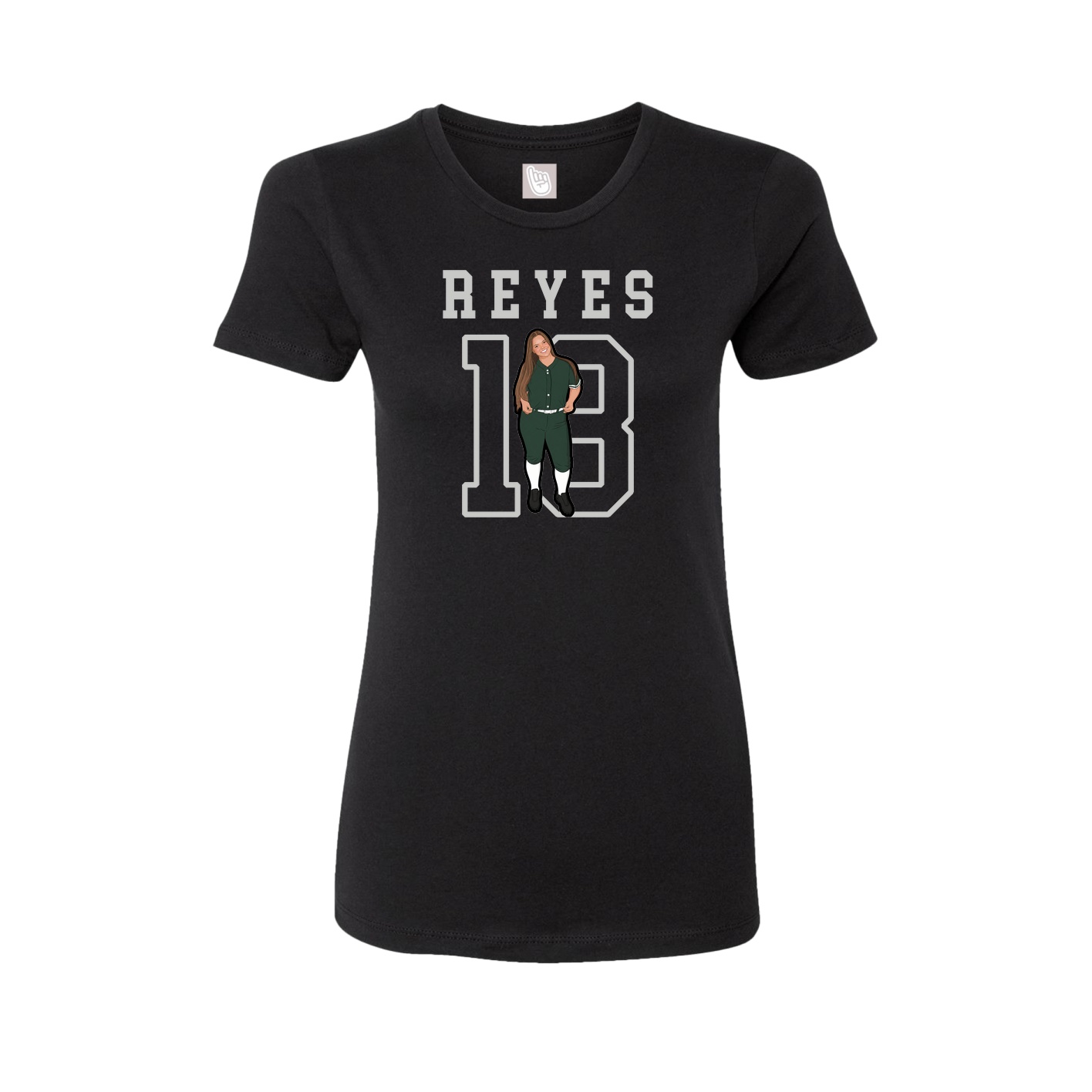 Fitted Women's Tee — Shirsey in Black