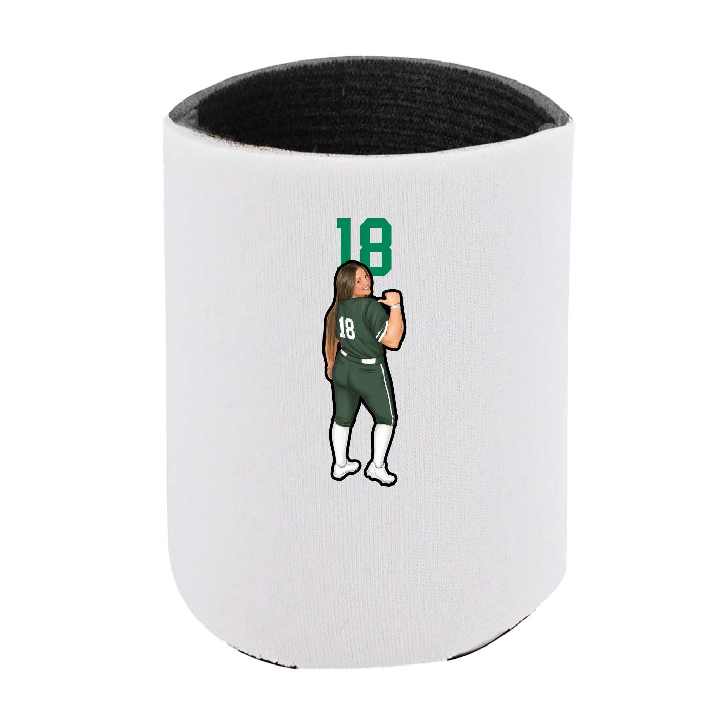 Can Holder — Number Top in White