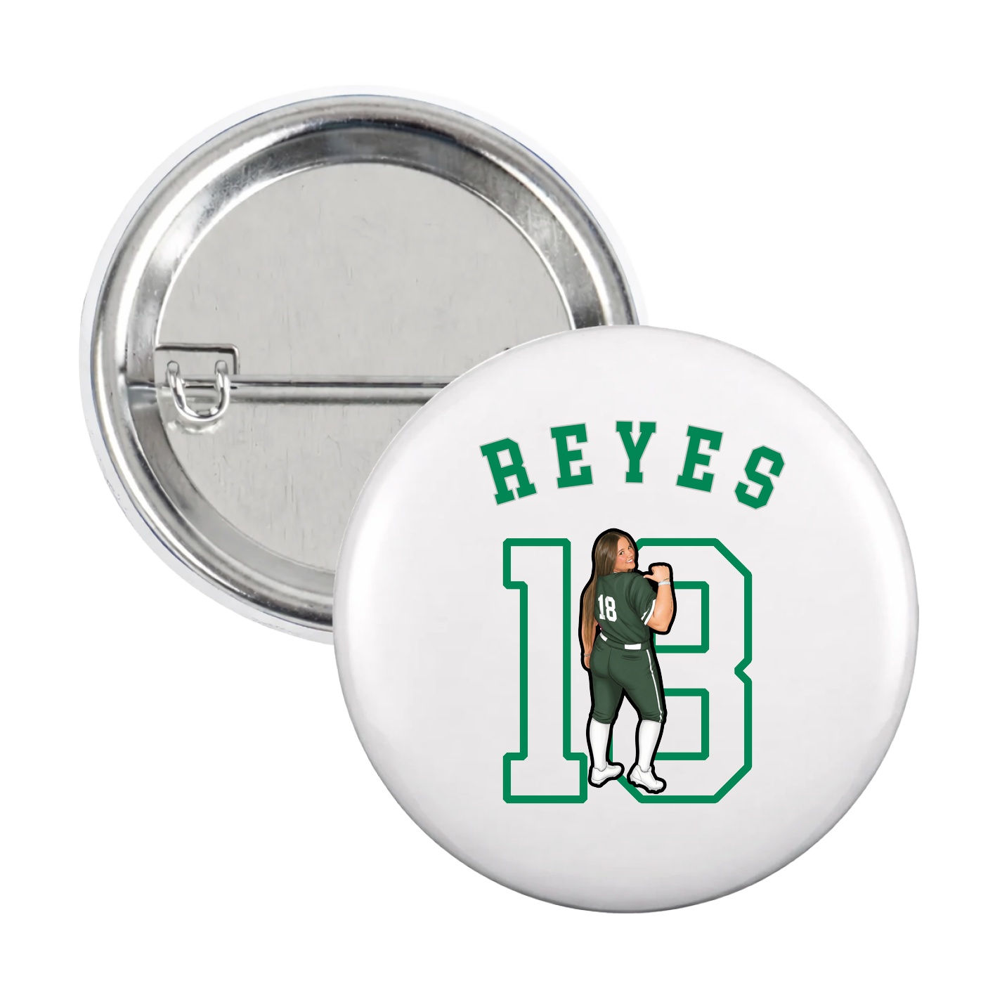 Game Day Button — Shirsey Arch in White