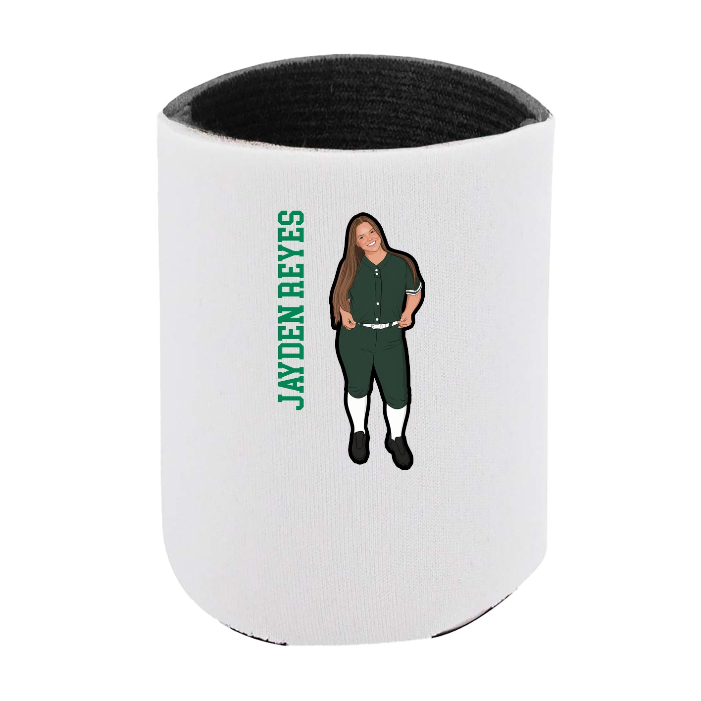 Can Holder — Name Vertical in White