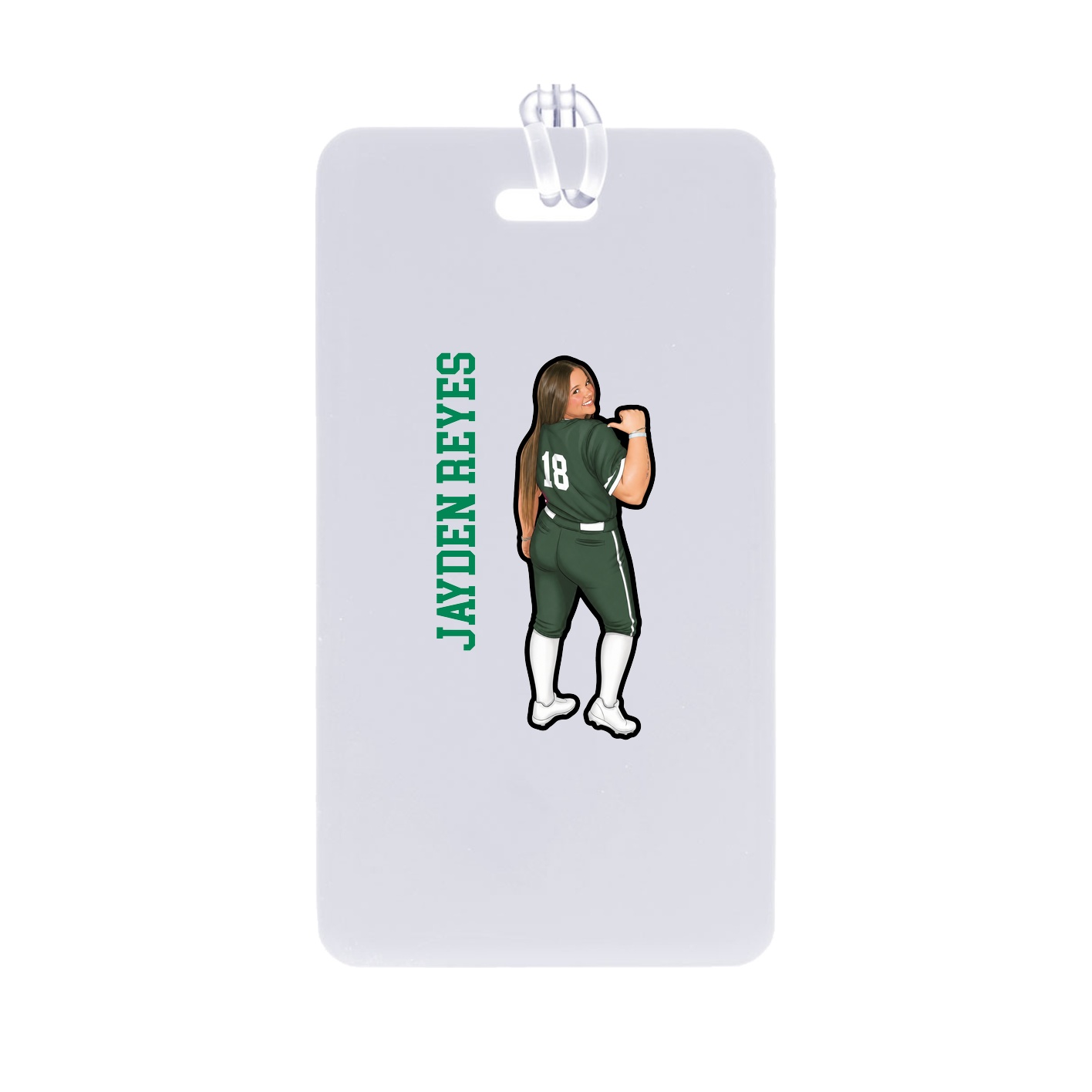 Bag Tag — Name Vertical in Classic