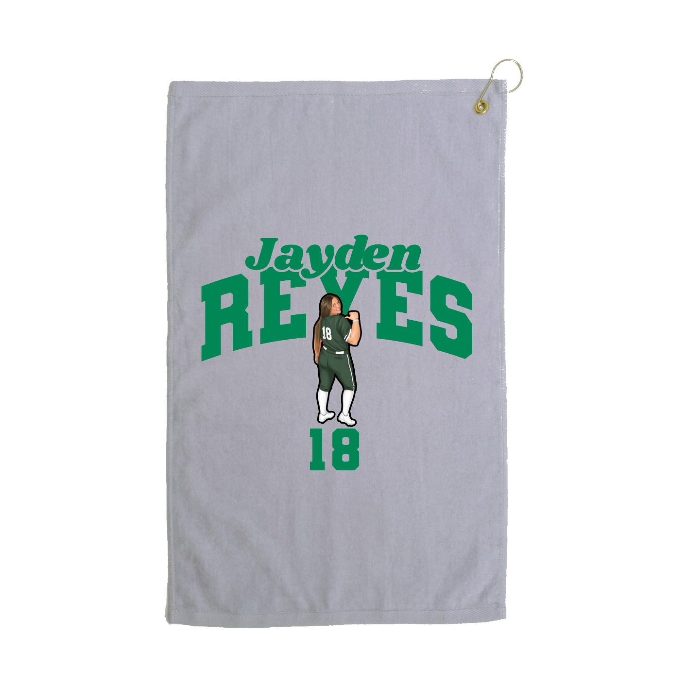 Golf Towel — Signature Arch in Grey