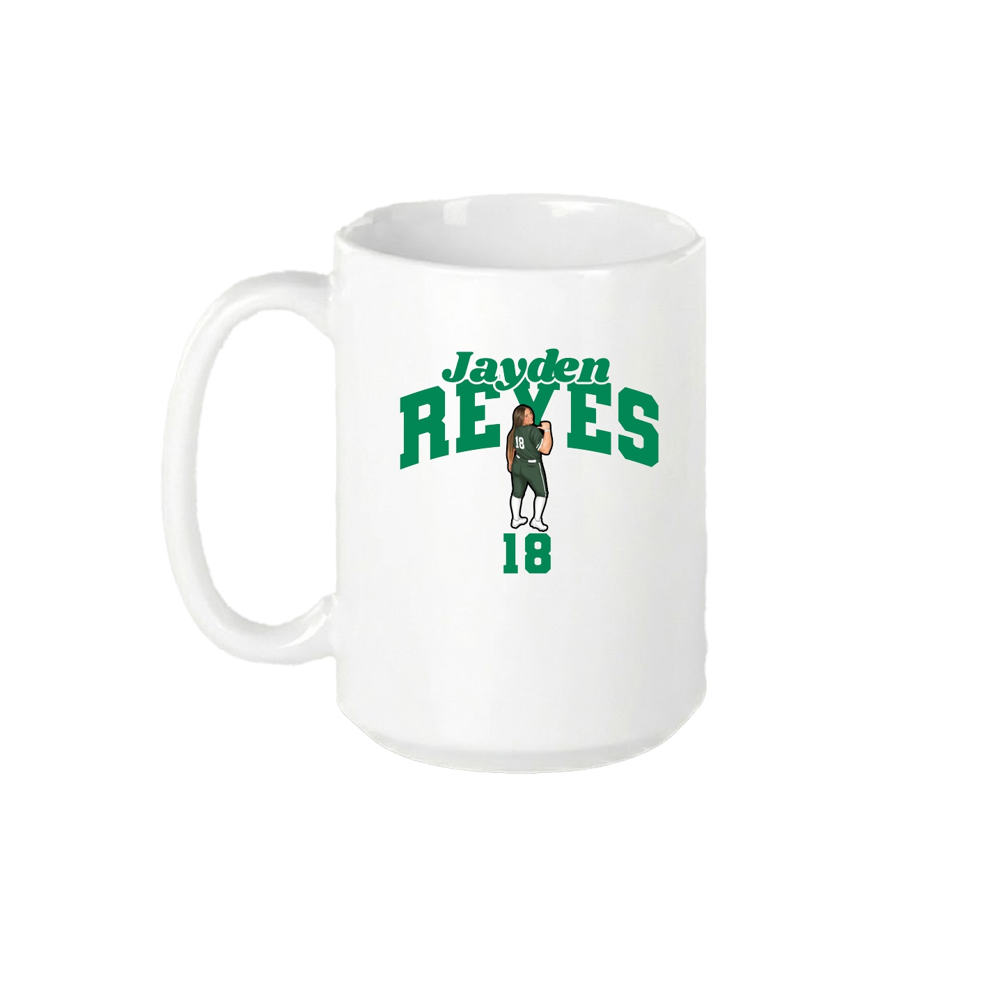 15oz Coffee Mug — Signature Arch in White
