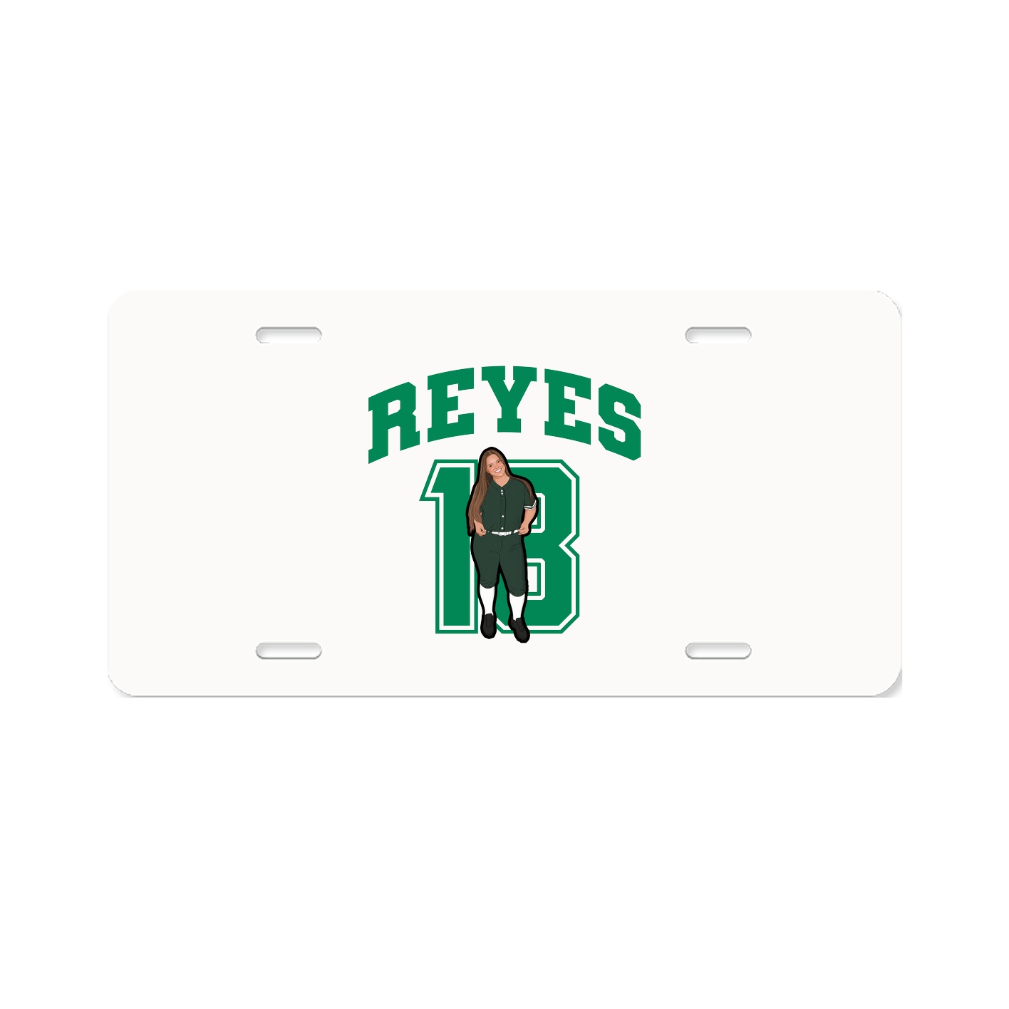 License Plate — Number in Classic