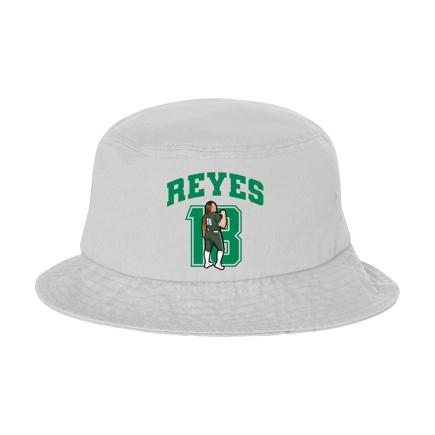 Bucket Cap — Number in White